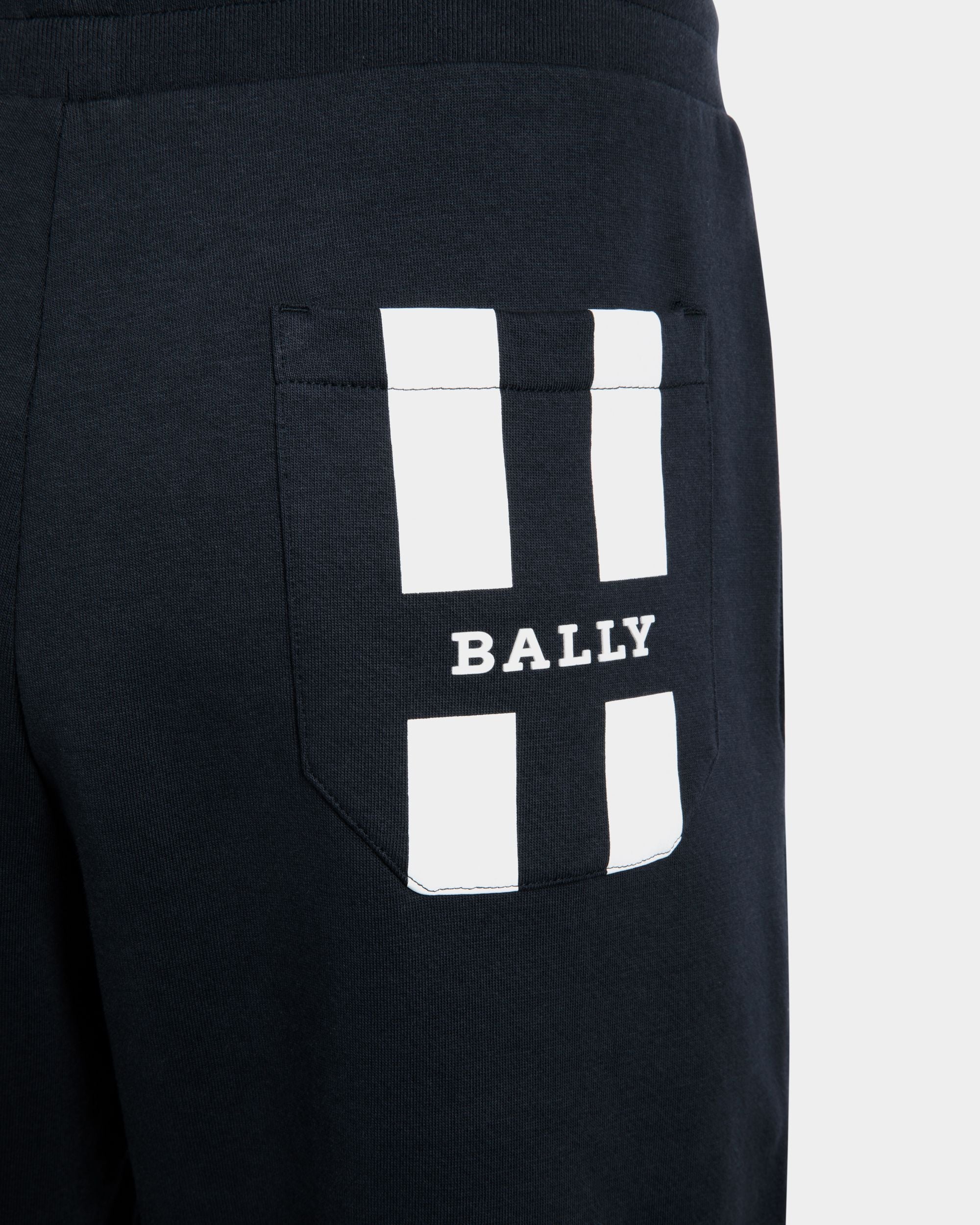 Trousers In Blue Mix Cotton - Herren - Bally - 02
