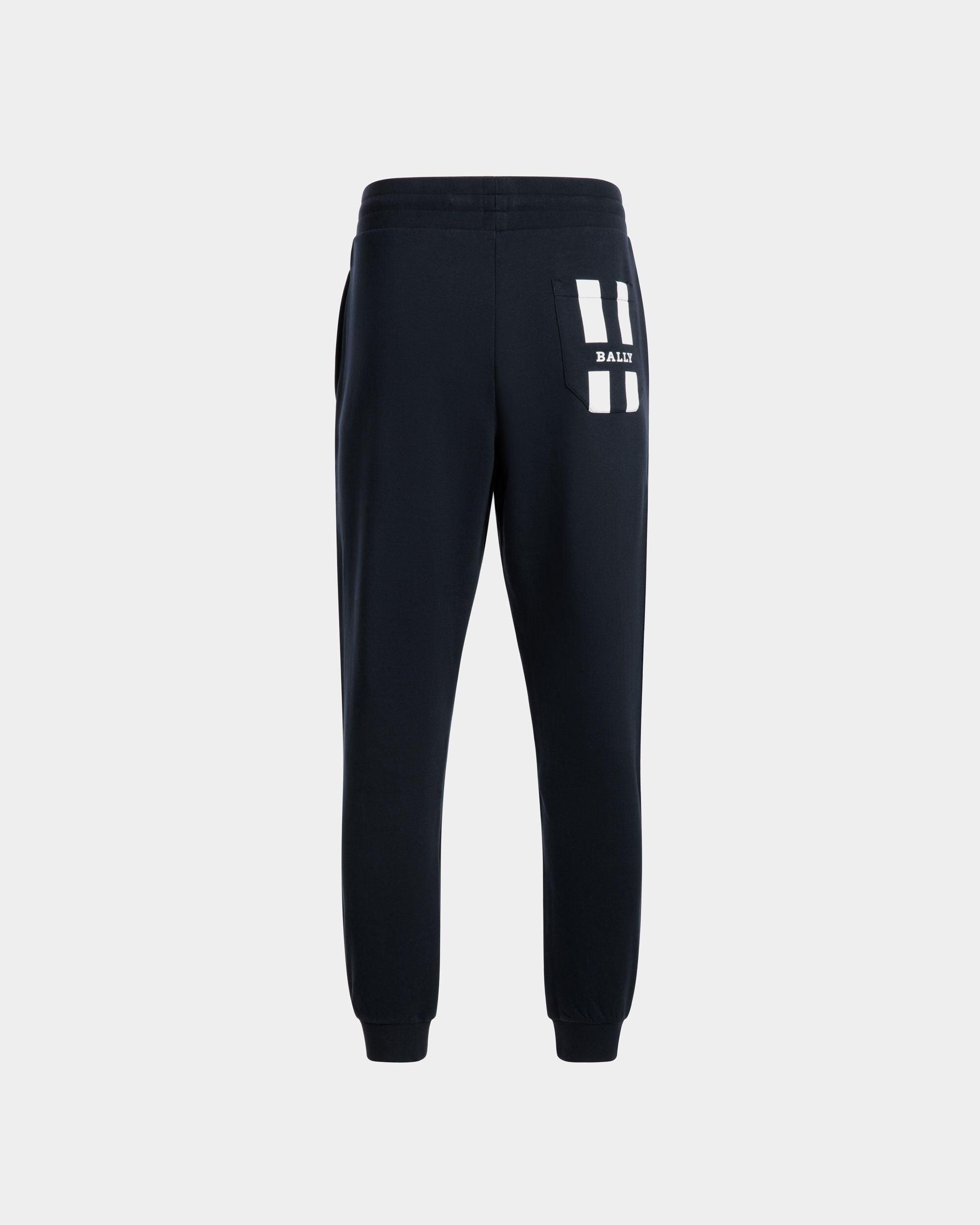 Trousers In Blue Mix Cotton - Herren - Bally - 03