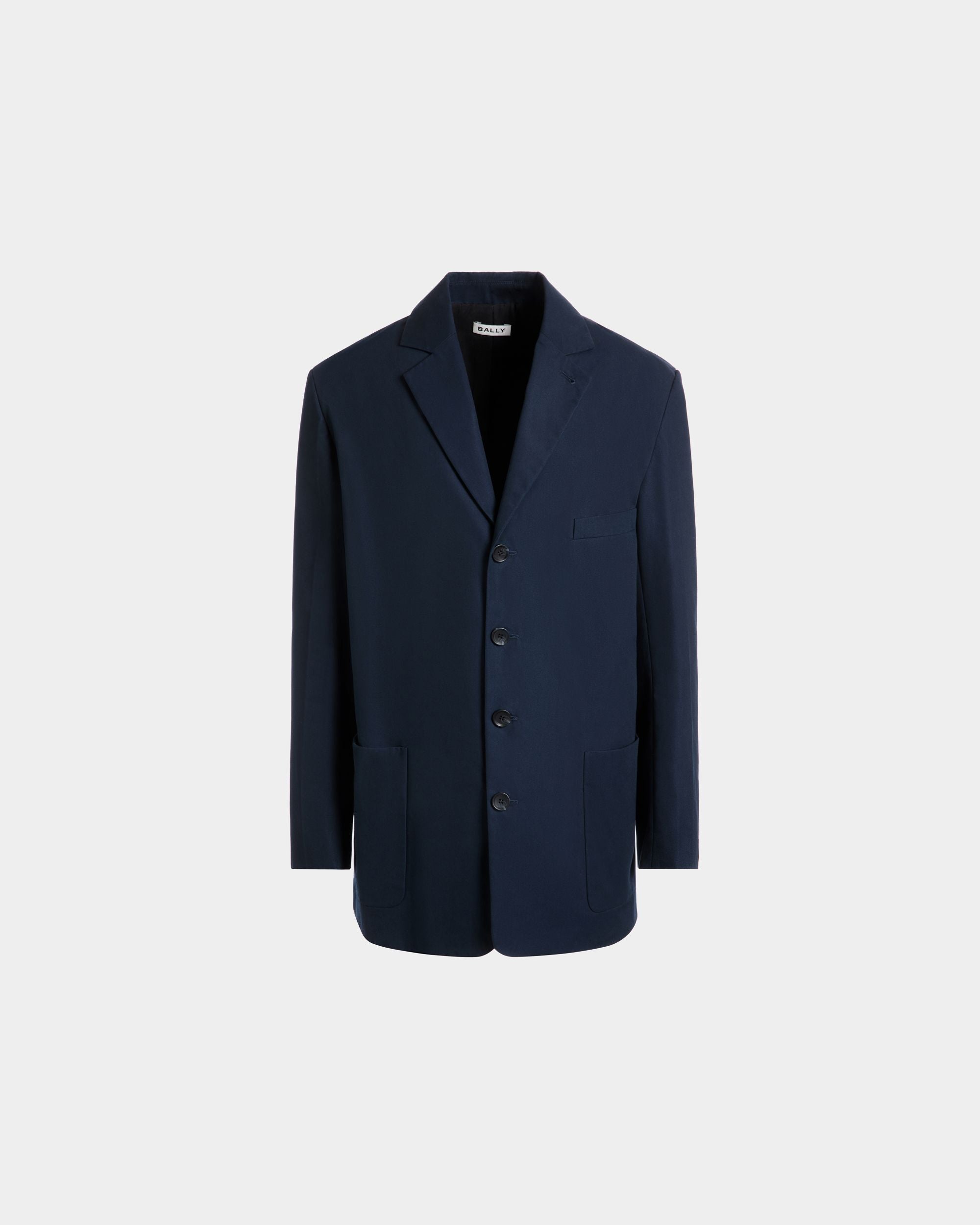 Blazer Aus Einer Baumwollmischung In Navy Blue - Herren - Bally - 01