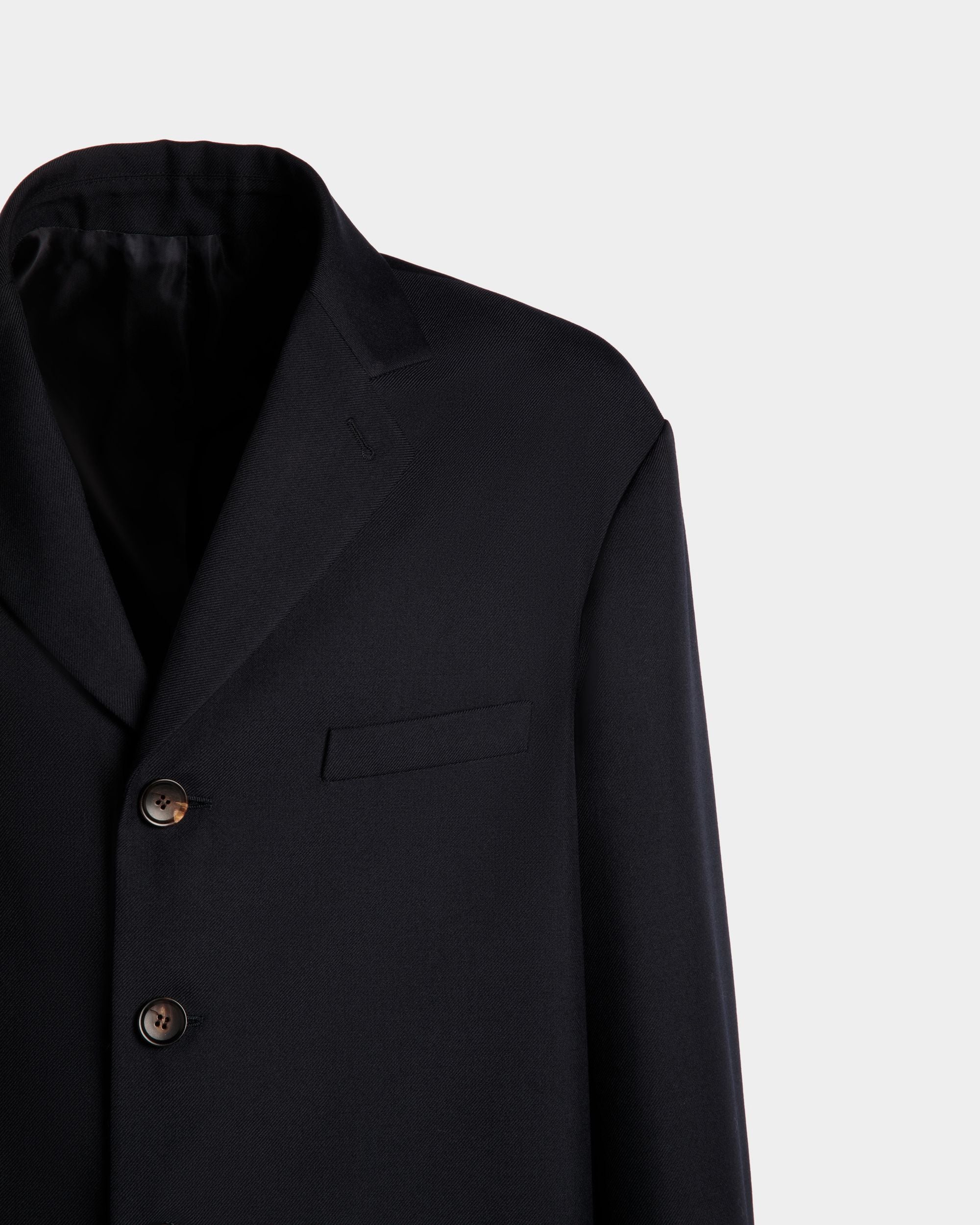 Jacke Aus Einer Wollmischung In Navy Blue - Herren - Bally - 07