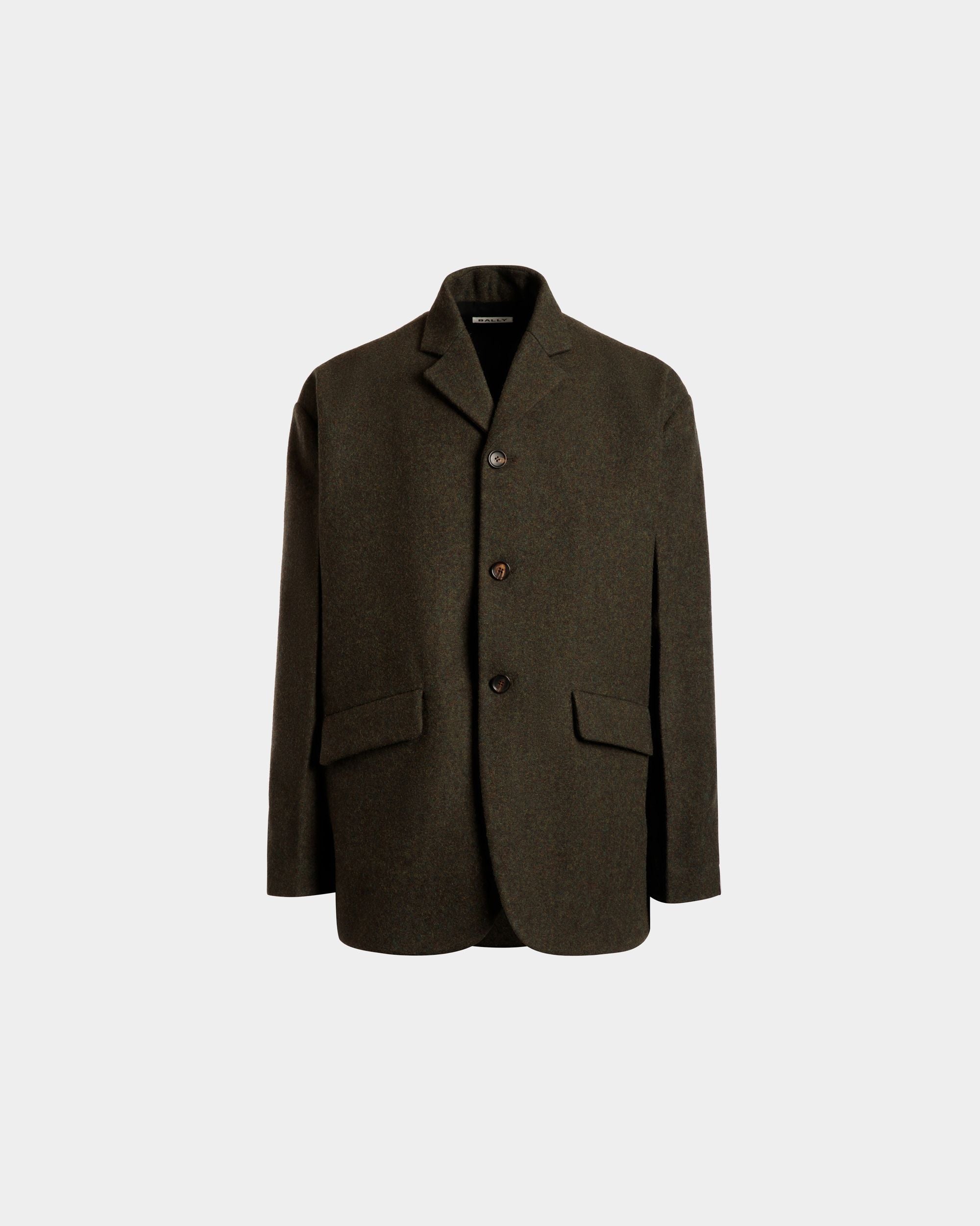 Blazer Aus Dunkelgrüner Wolle - Herren - Bally - 01