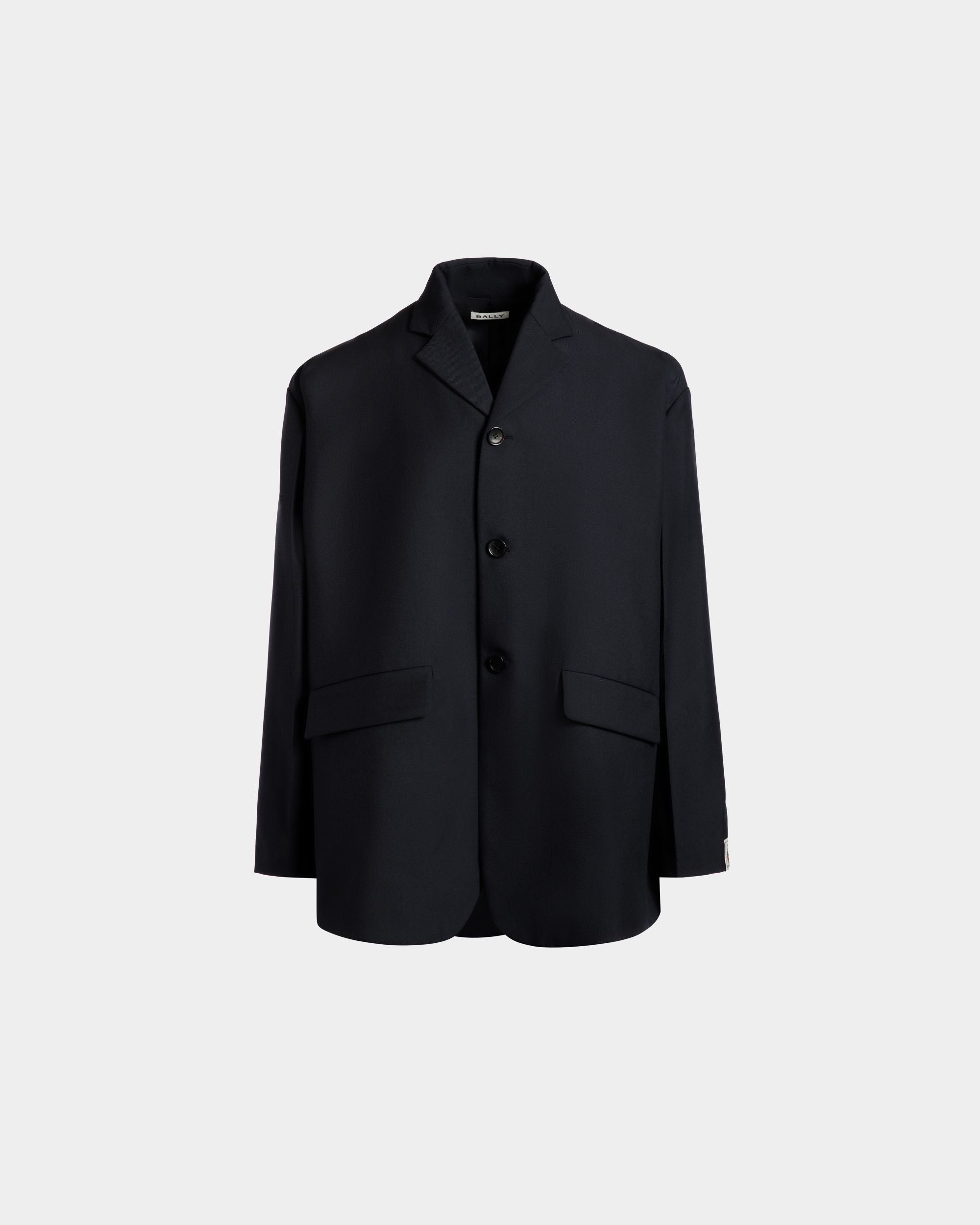 Blazer Aus Einer Wollmischung In Navy Blue - Herren - Bally - 01