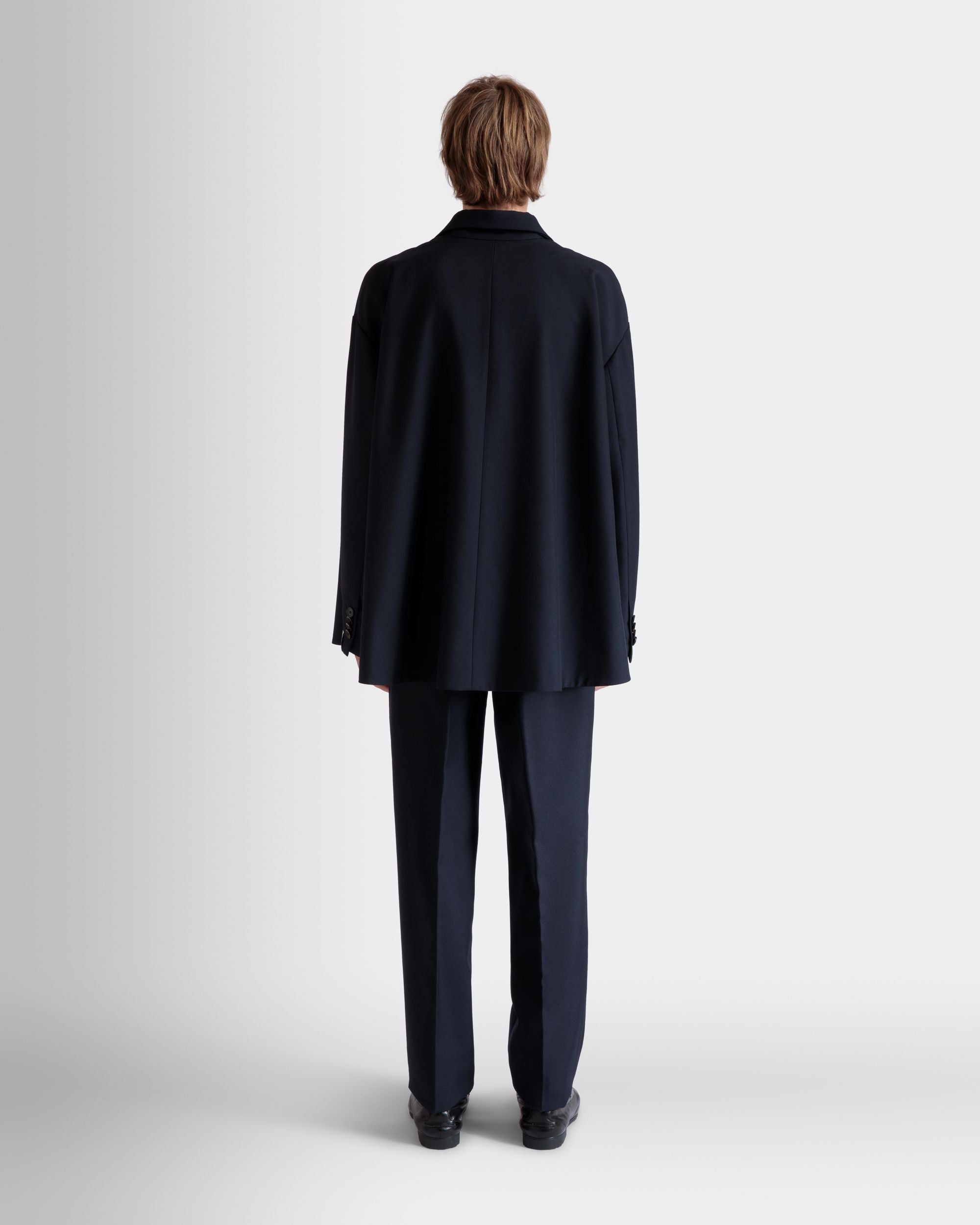 Blazer Aus Einer Wollmischung In Navy Blue - Herren - Bally - 06