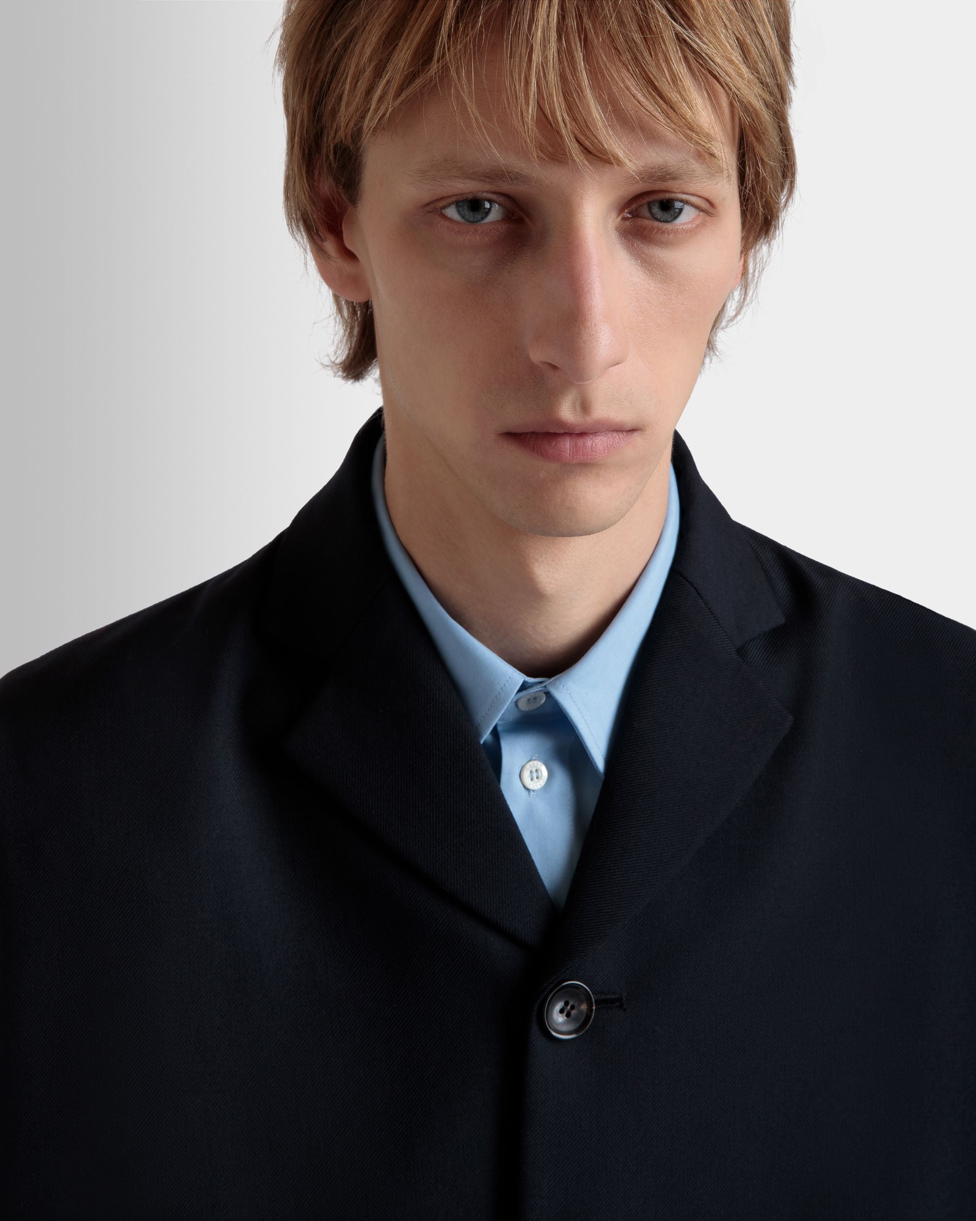 Blazer Aus Einer Wollmischung In Navy Blue - Herren - Bally - 08