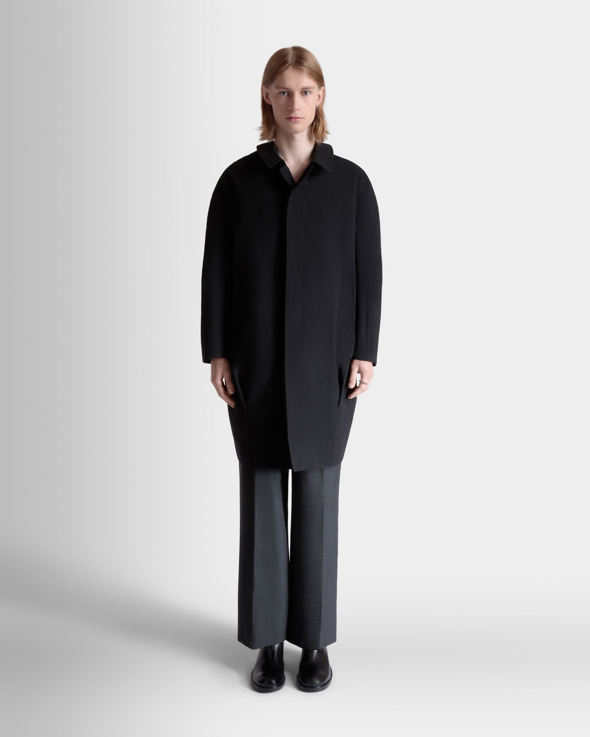 Mantel Aus Schwarzem Polyester - Herren - Bally - 02