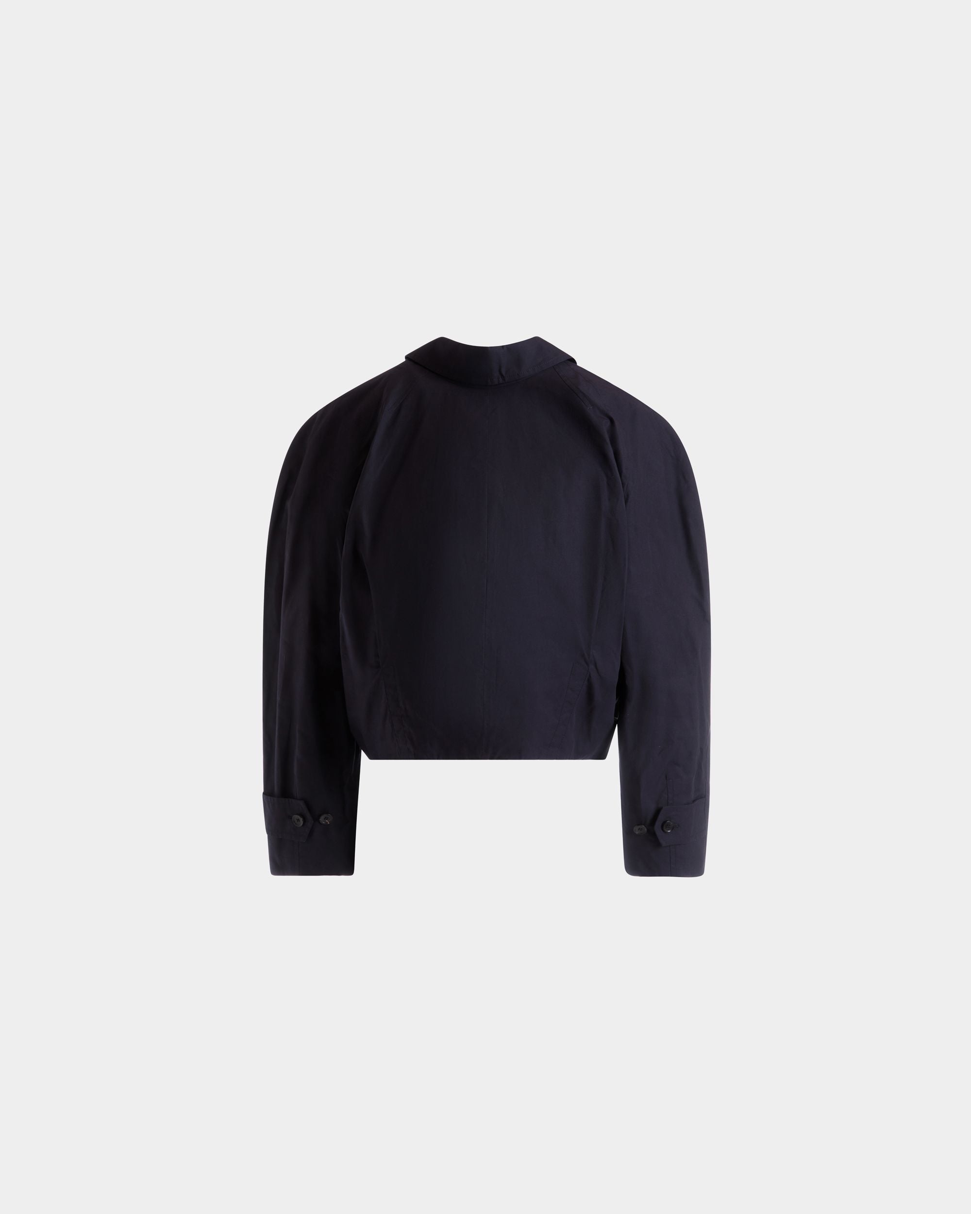 Kurze Bomberjacke Aus Baumwolle In Navy Blue - Herren - Bally - 03