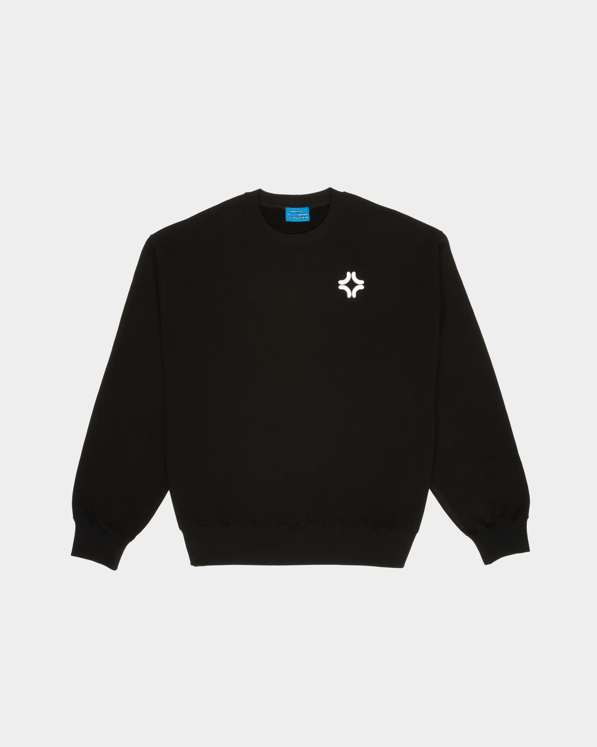 Sweatshirt Mit RundhalsAusschnitt Aus Bio-Baumwolle In Schwarz - Herren - Bally - 01
