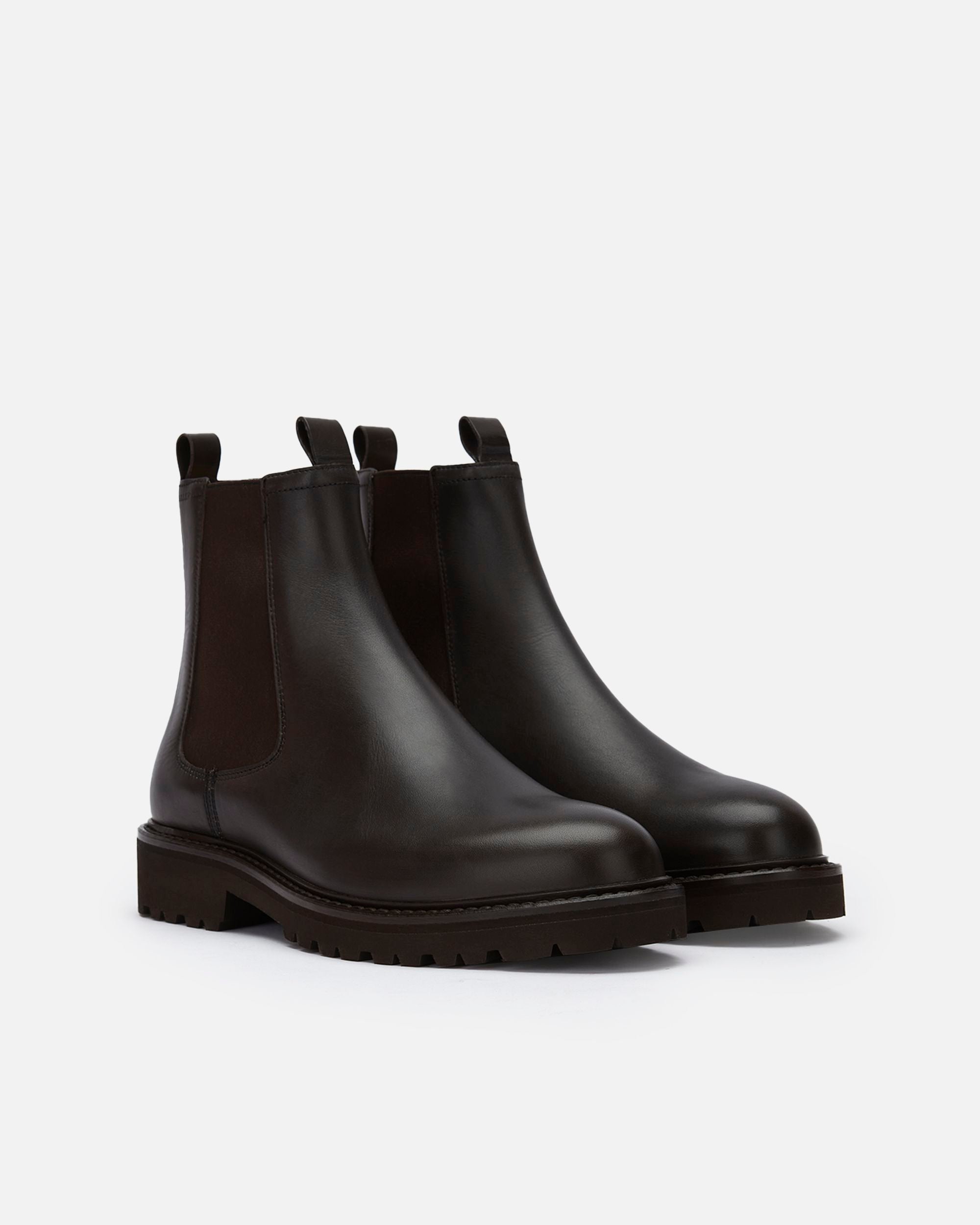 Men's Dark Brown Leather Boots - Herren - Bally - 02