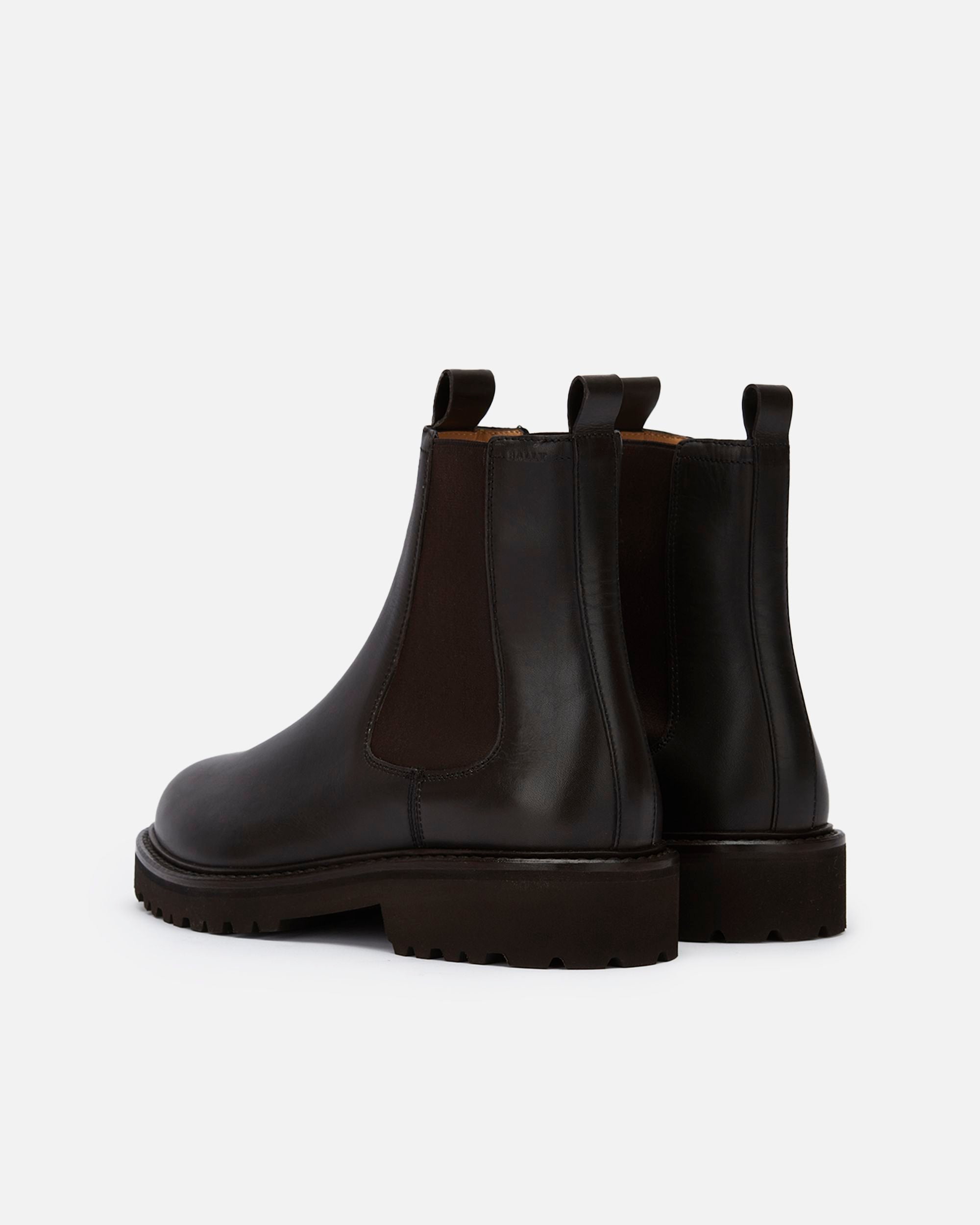 Men's Dark Brown Leather Boots - Herren - Bally - 03