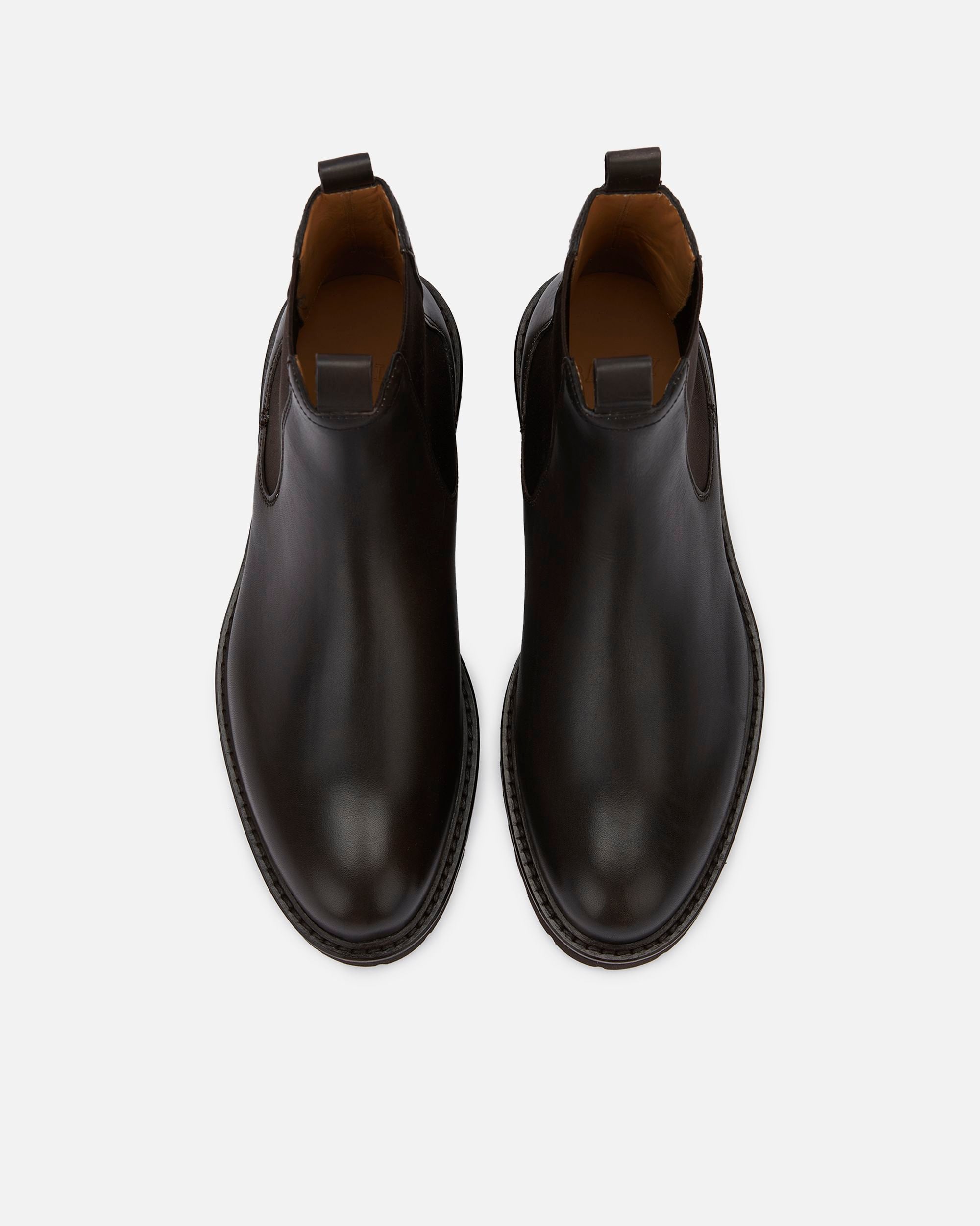 Men's Dark Brown Leather Boots - Herren - Bally - 06