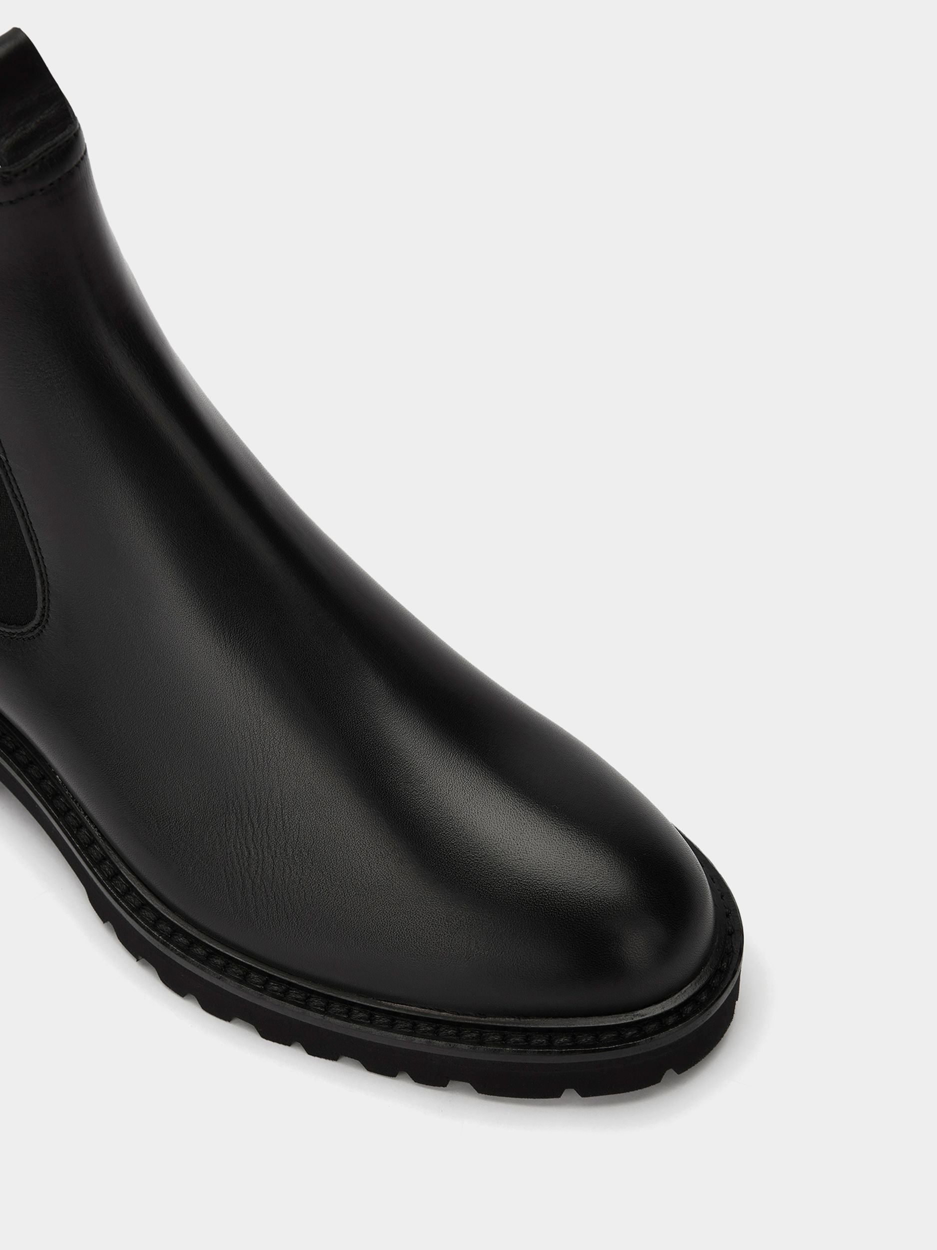 Men's Black Leather Boots - Herren - Bally - 04