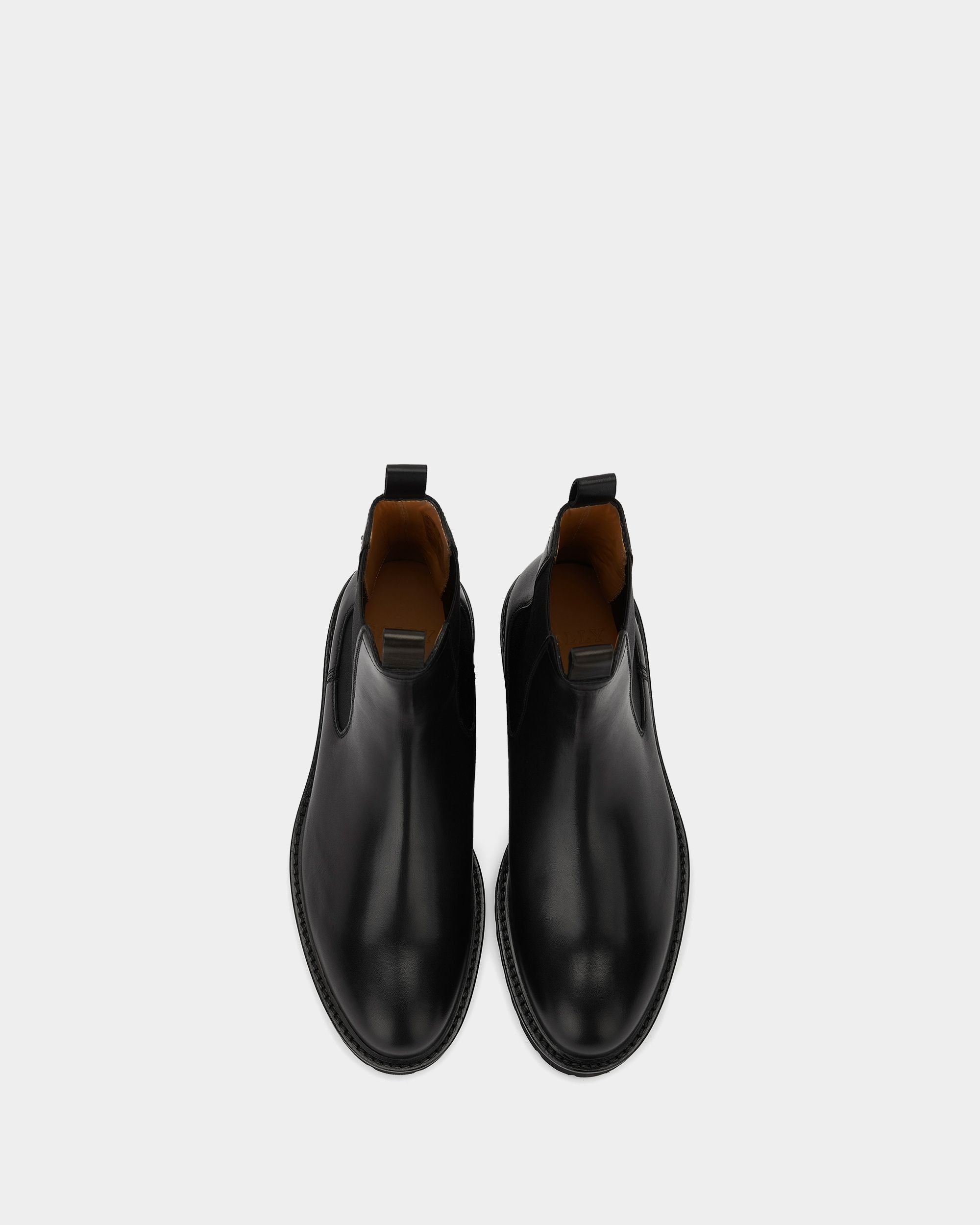 Men's Black Leather Boots - Herren - Bally - 05