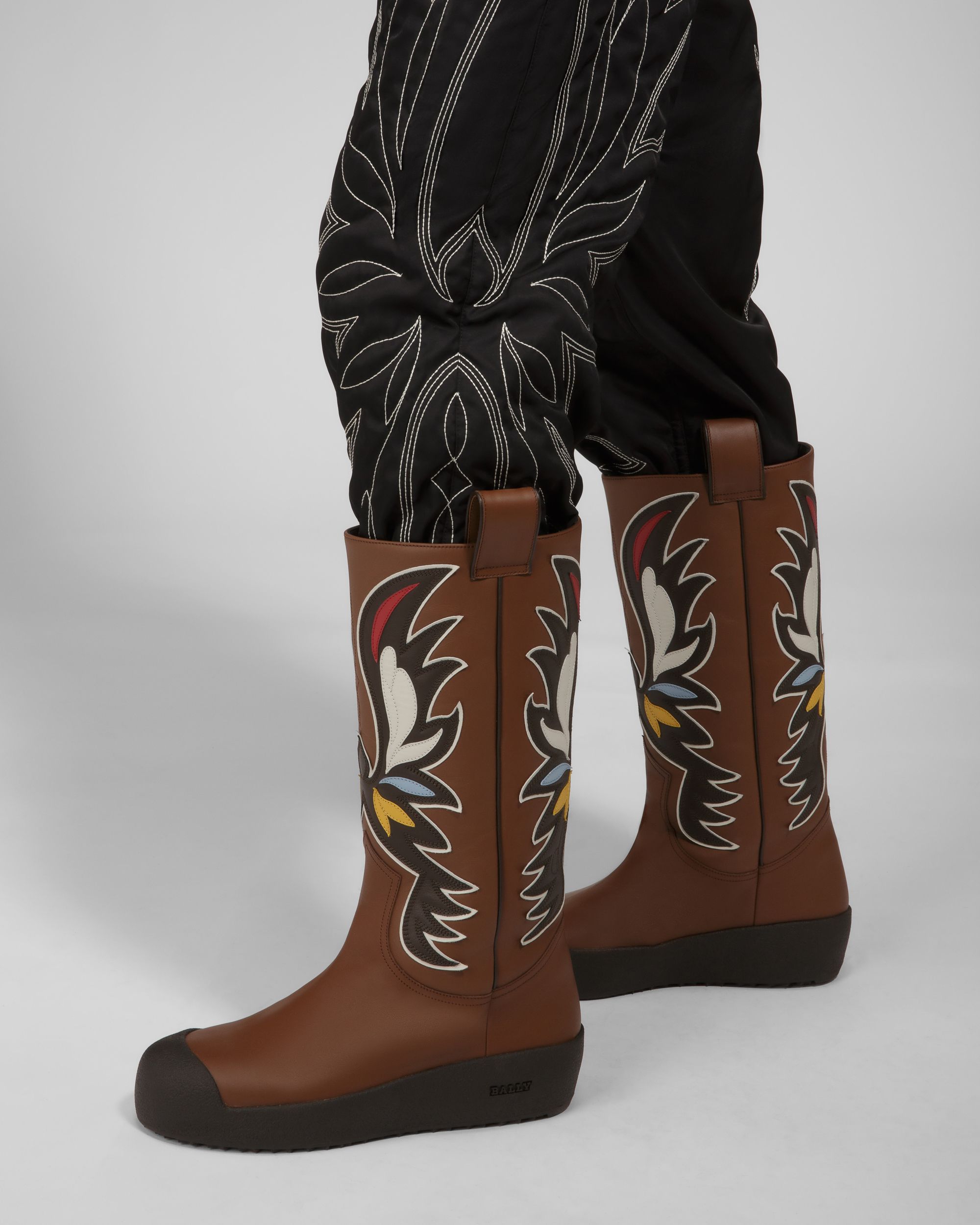 Chambery Leder-Schneestiefel In Braun & Ebenholz - Herren - Bally - 03
