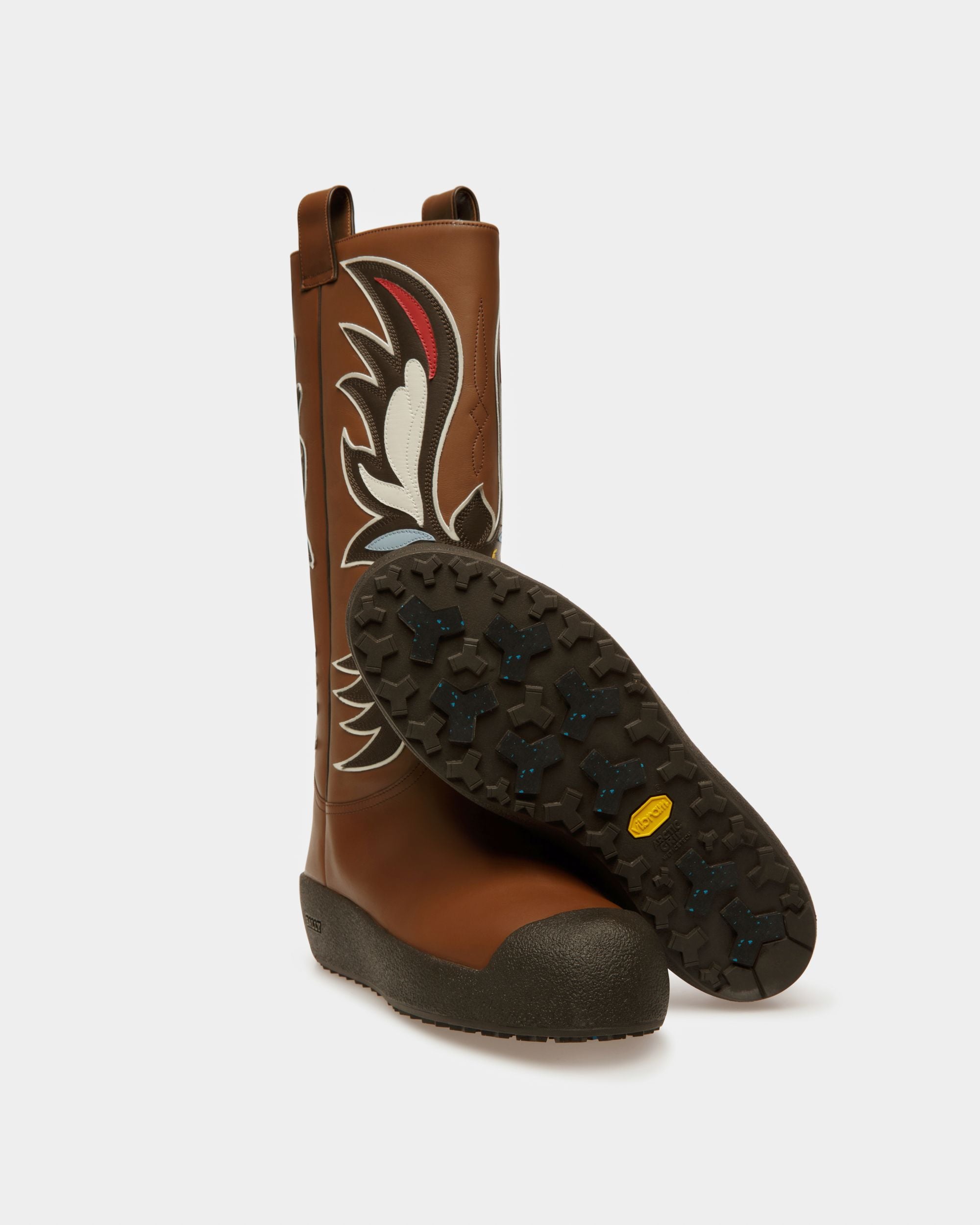 Chambery Leder-Schneestiefel In Braun & Ebenholz - Herren - Bally - 05