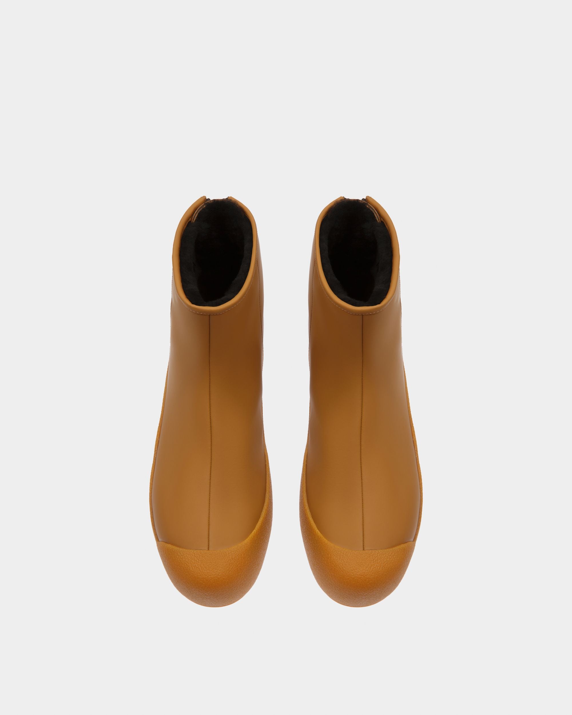 Stiefelette Aus Gummiertem Leder In Camel Aus Der Curling Kollektion - Herren - Bally - 02