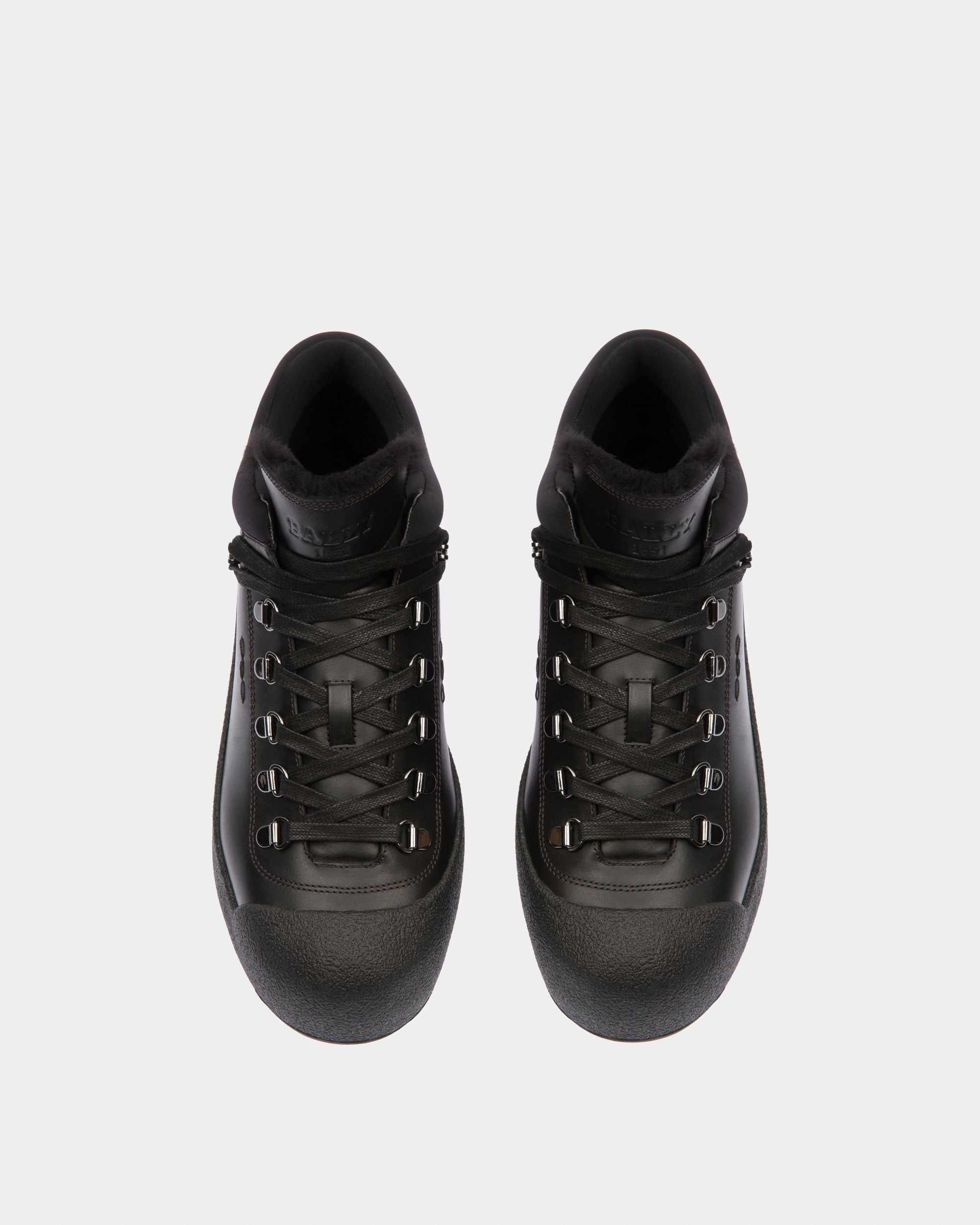 Curyal Schneestiefel Aus Schwarzem Leder - Herren - Bally - 02