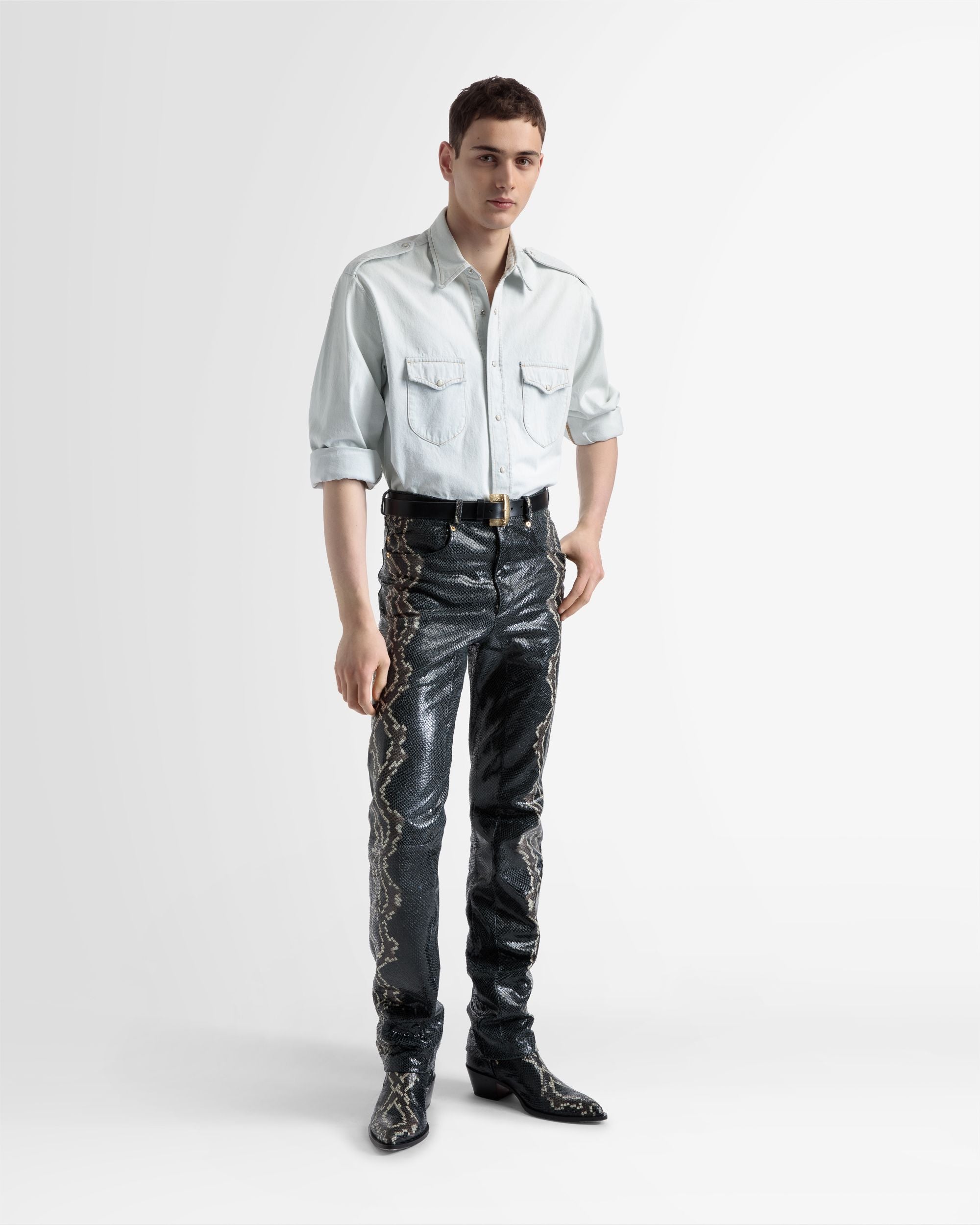 Gaiman Stiefelette Mit Python-Print - Herren - Bally - 05