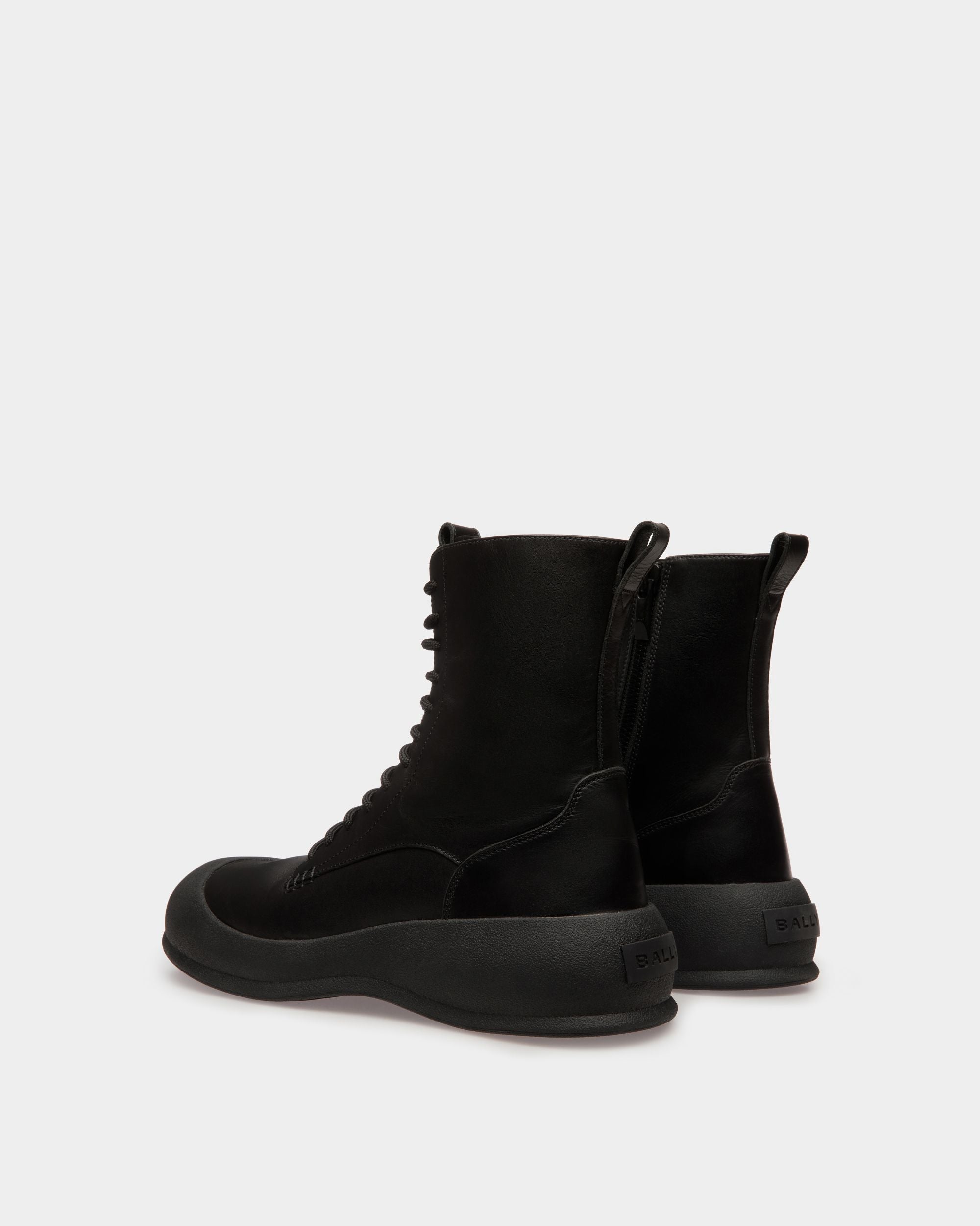 Frei Schneestiefel Aus Leder In Schwarz - Herren - Bally - 03