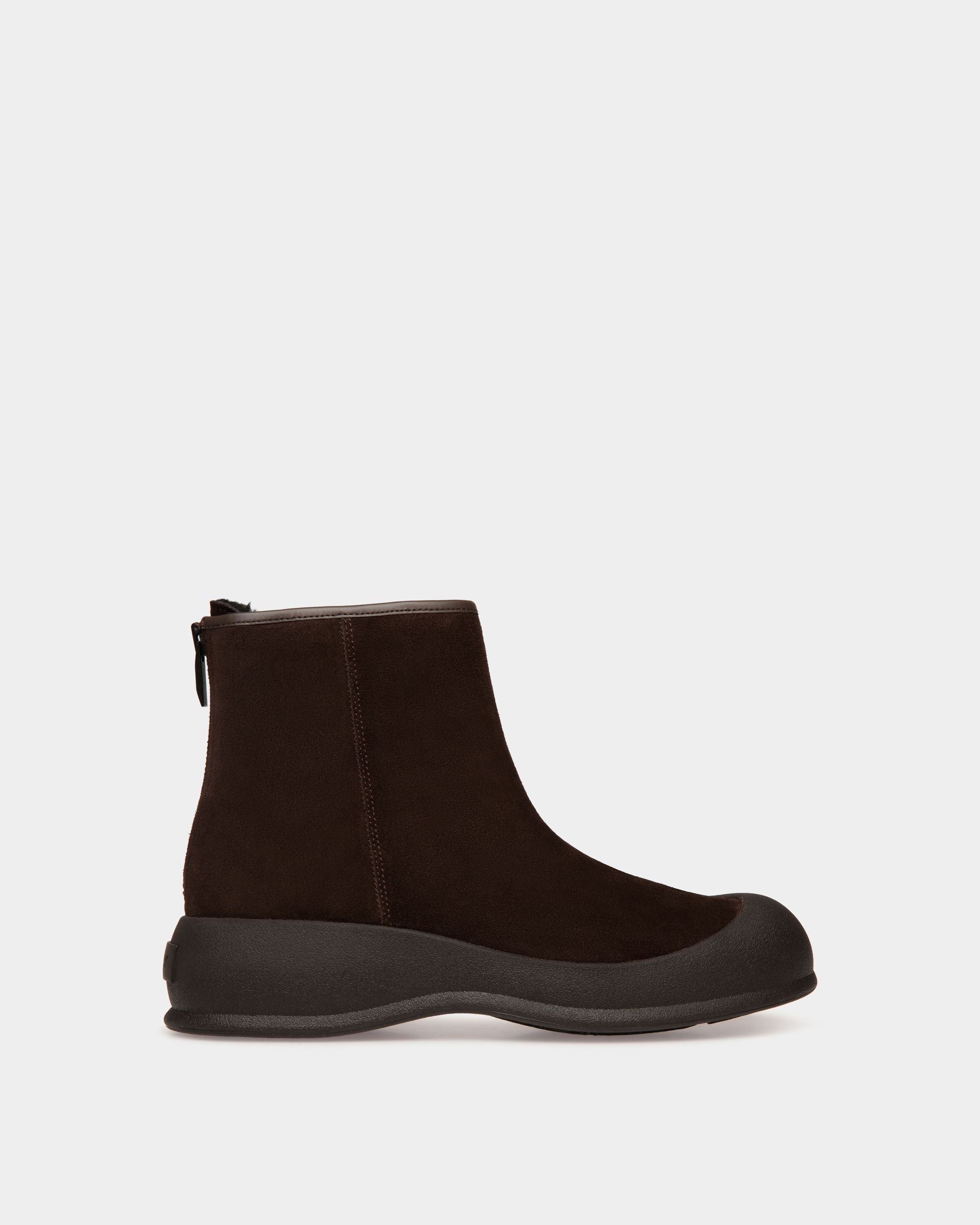 Frei Schneestiefel Aus Veloursleder In Ebenholzschwarz - Herren - Bally - 01