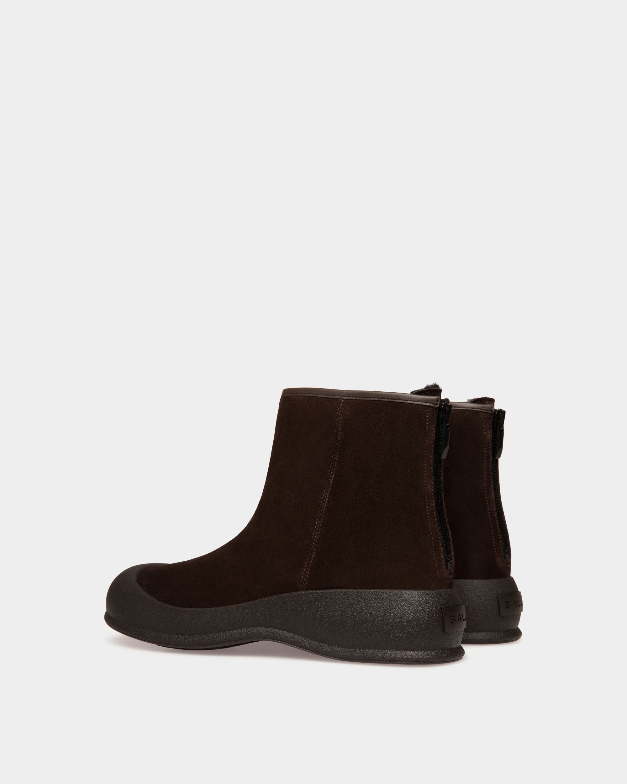 Frei Schneestiefel Aus Veloursleder In Ebenholzschwarz - Herren - Bally - 04