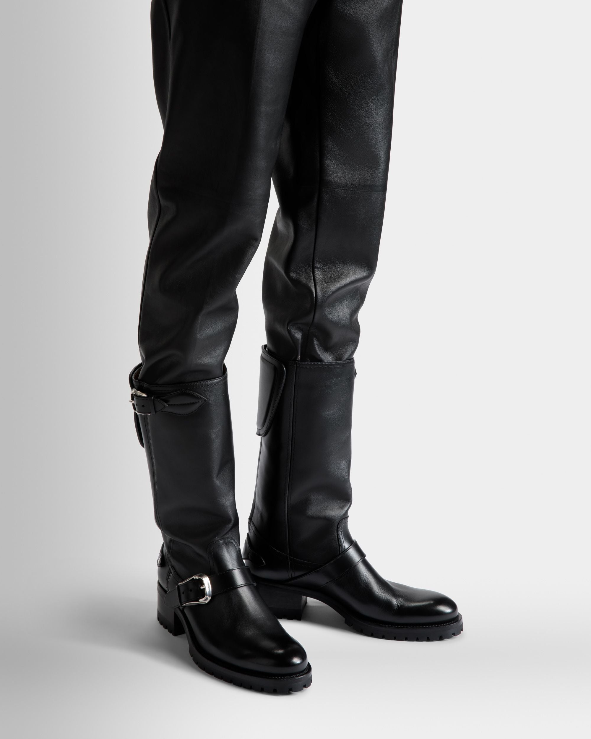 Ardis Langschaftstiefel Aus Leder In Schwarz - Herren - Bally - 02