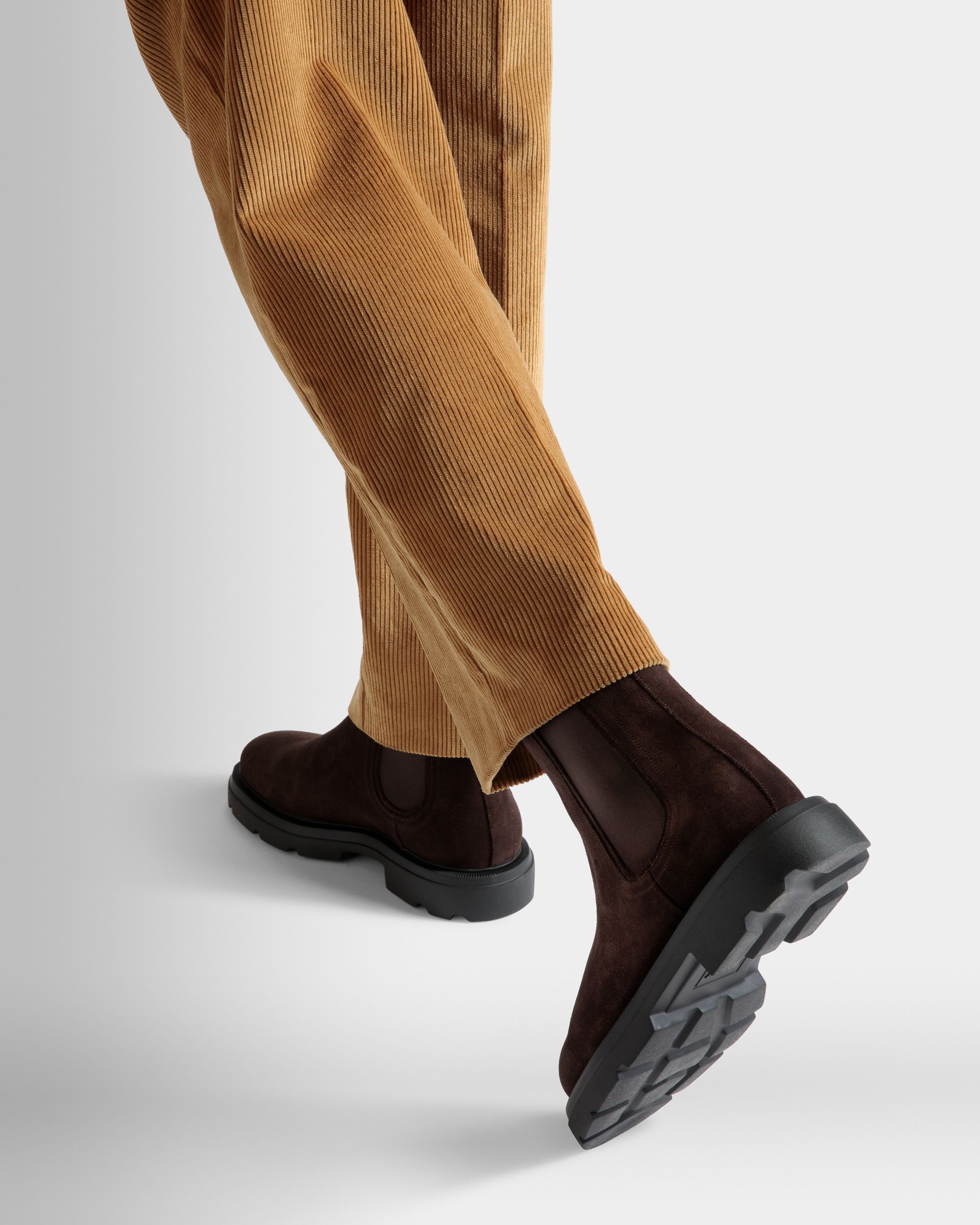 Zurich Stiefelette Aus Veloursleder In Braun - Herren - Bally - 02