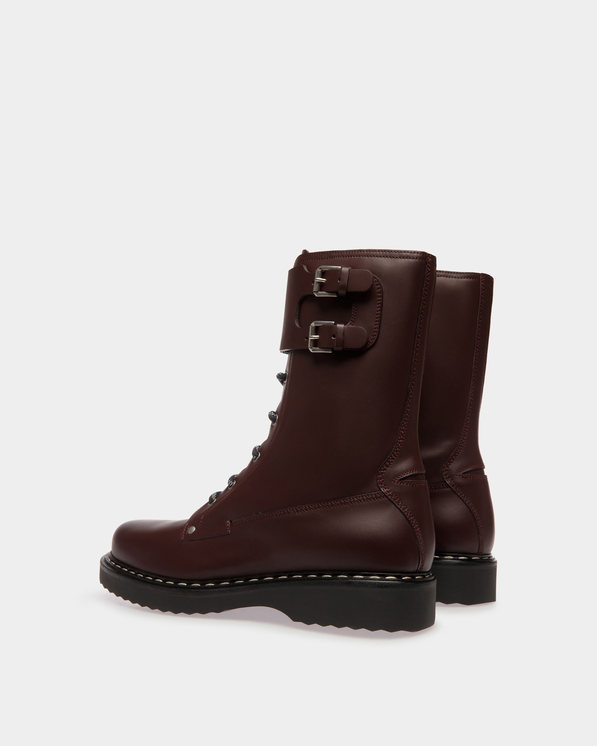 Neasden Schnürstiefel Aus Leder In Burgunder - Herren - Bally - 04