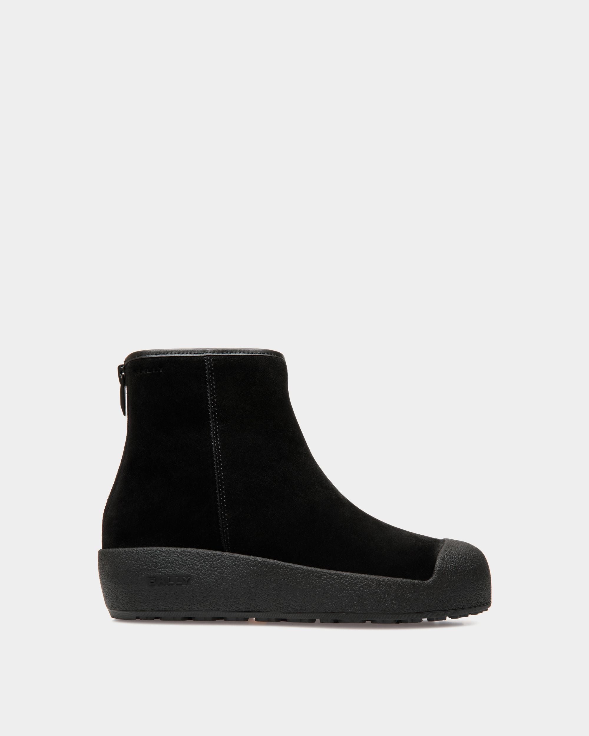 Bally Curling Stiefelette Aus Schwarzem Veloursleder - Herren - Bally - 01