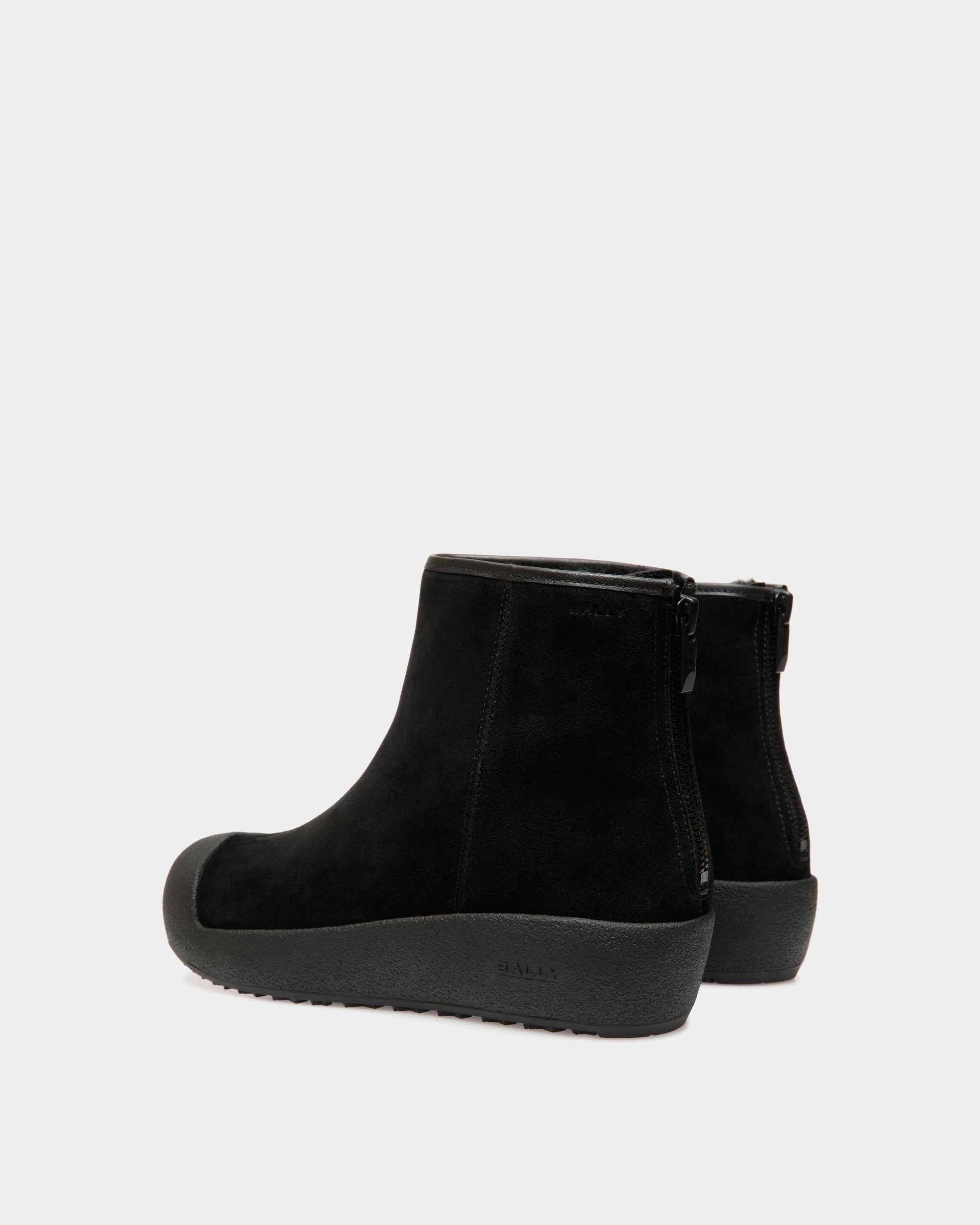 Bally Curling Stiefelette Aus Schwarzem Veloursleder - Herren - Bally - 04