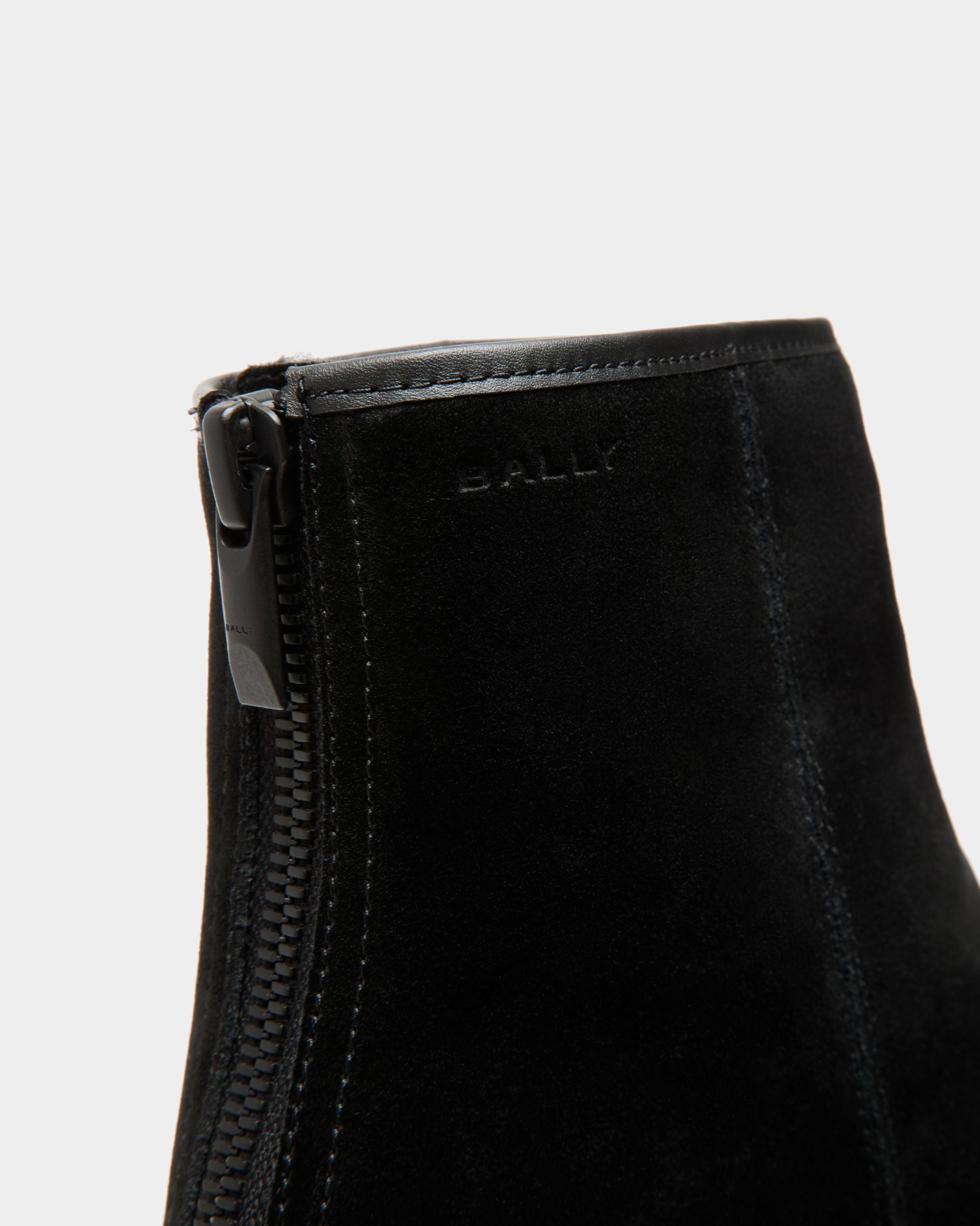 Bally Curling Stiefelette Aus Schwarzem Veloursleder - Herren - Bally - 06