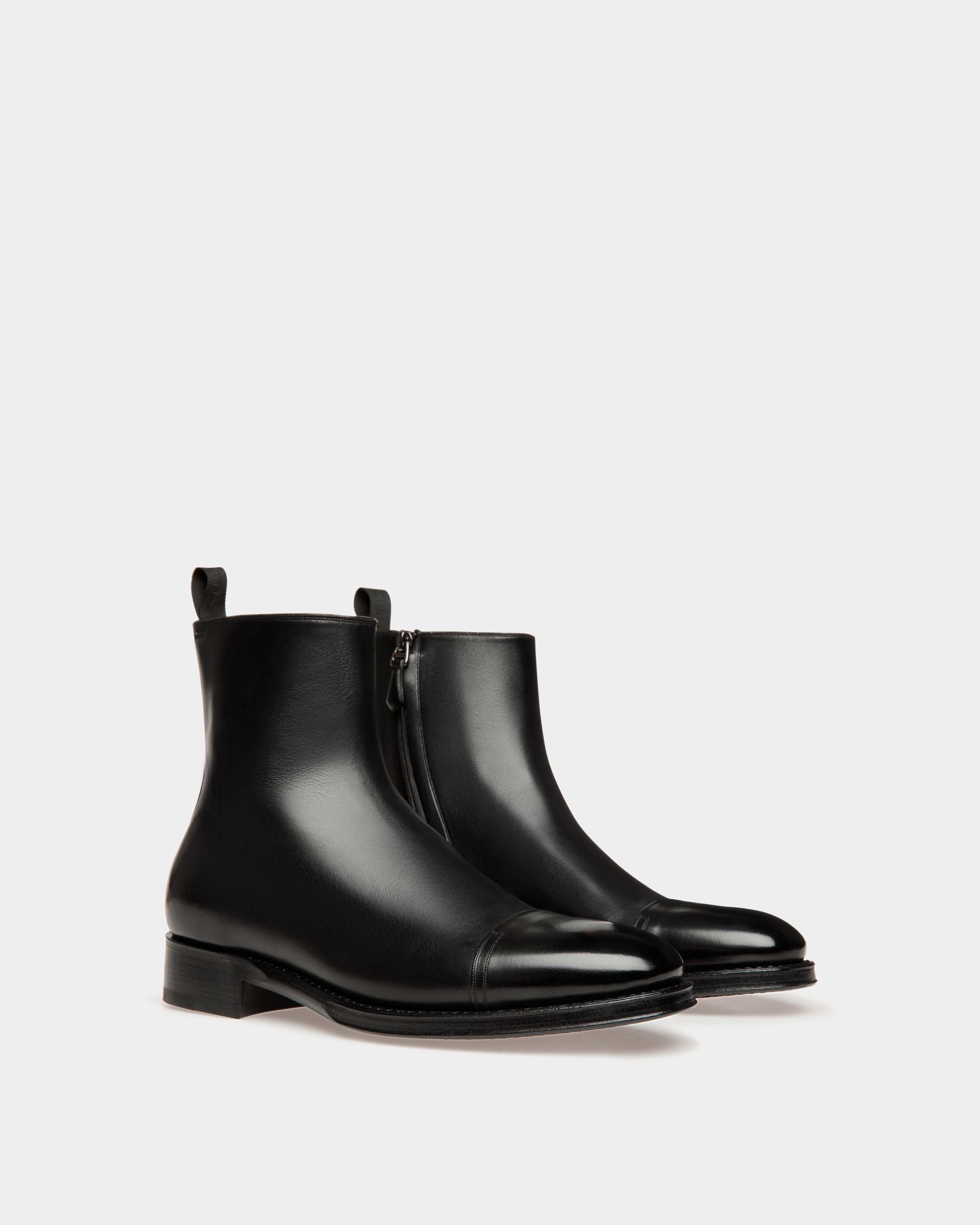 Stiefeletten Aus Leder In Schwarz Aus Der Adrien Brody Travel-Kollektion - Herren - Bally - 03