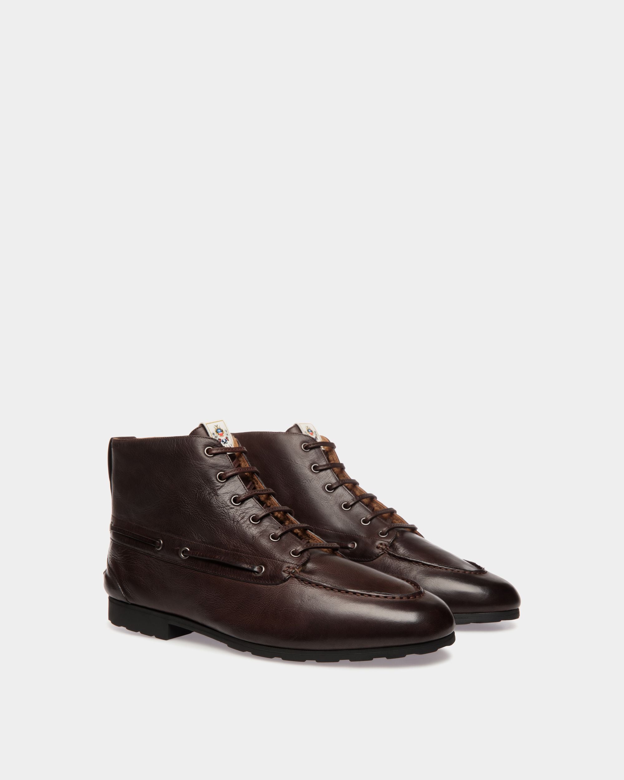 Winter Capsule Stiefeletten Aus Leder In Ebenholzschwarz - Herren - Bally - 03