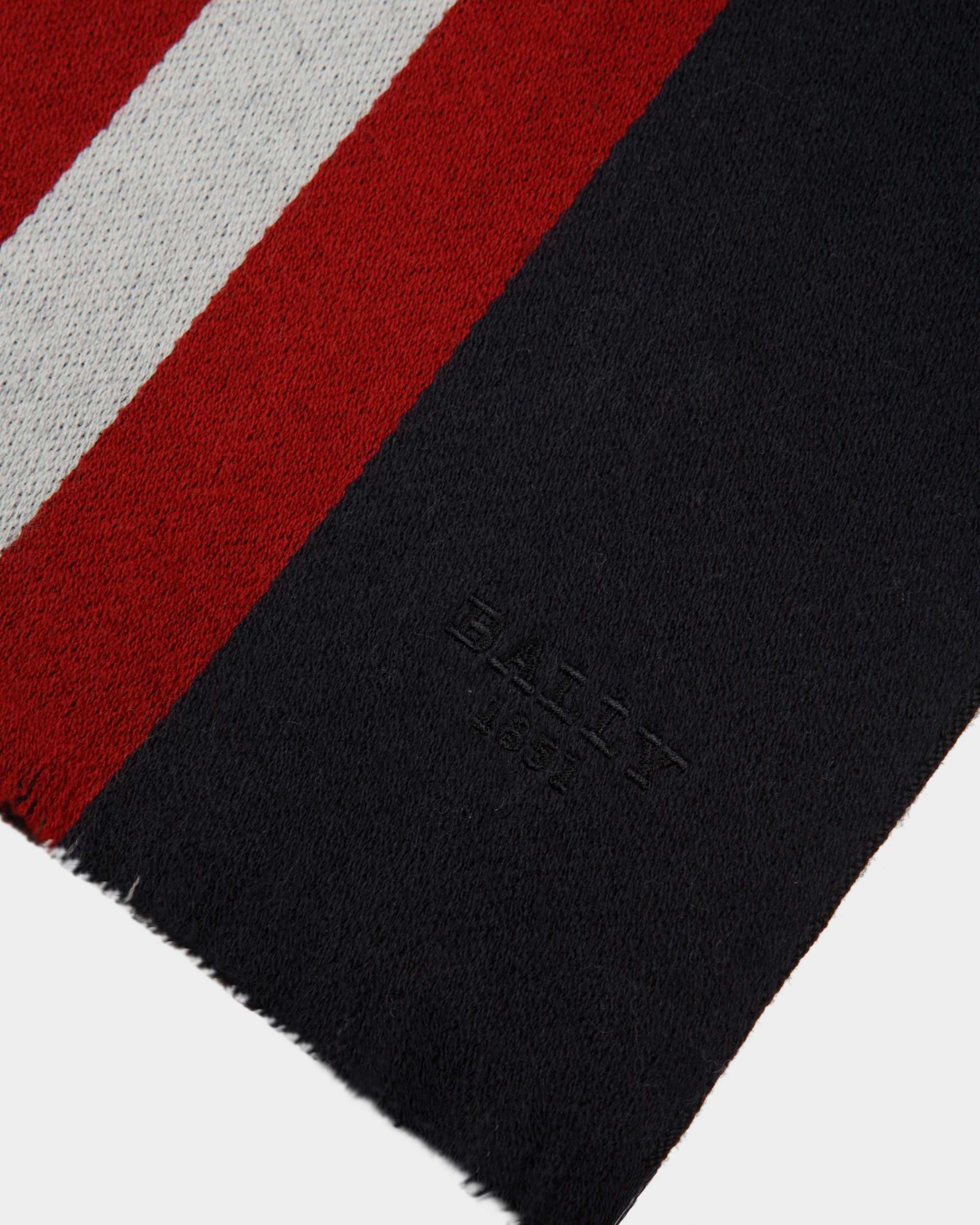 Schal Aus Dunkelgrauer Wolle - Herren - Bally - 02