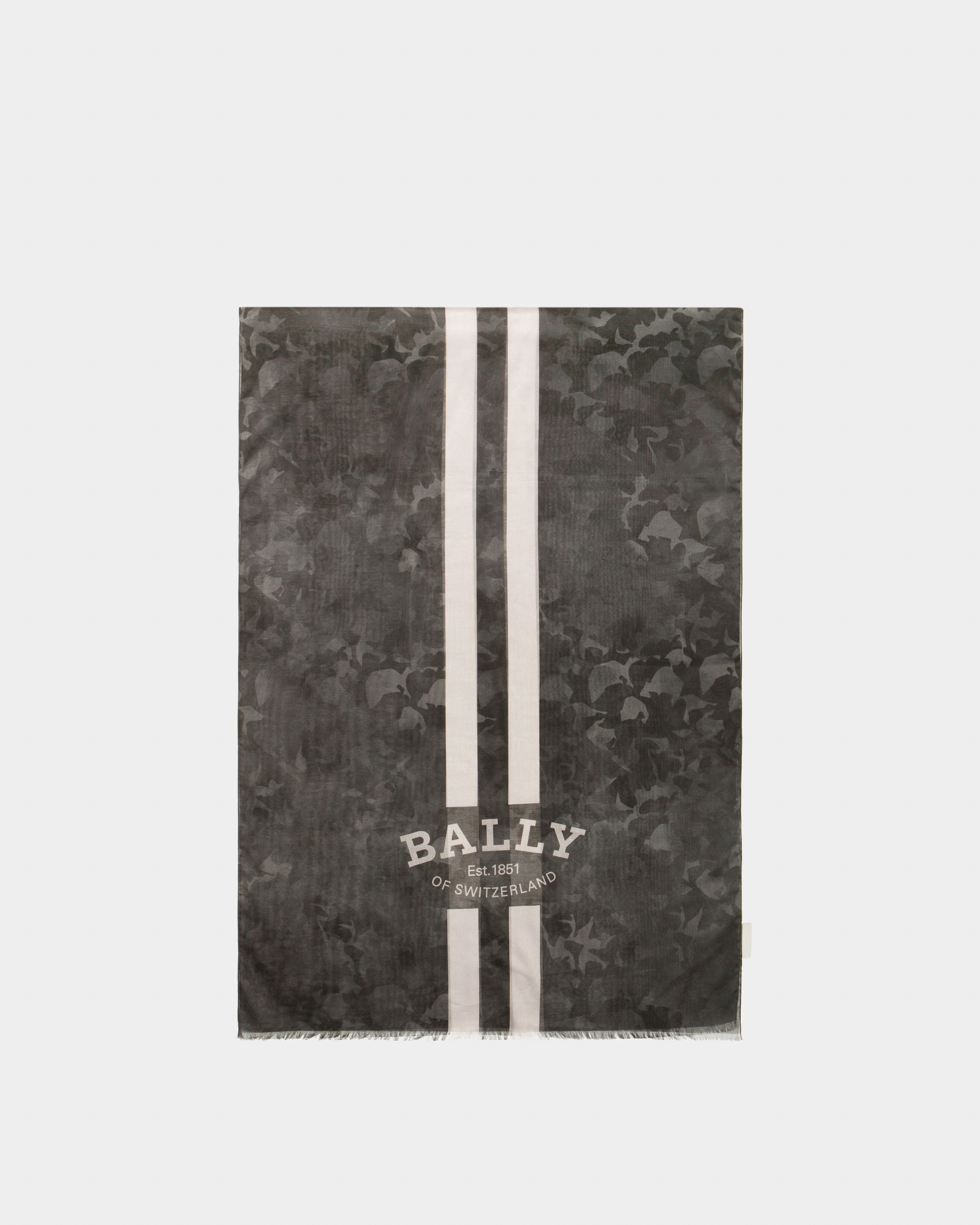 Schal Aus Schwarzer Baumwolle - Herren - Bally - 02