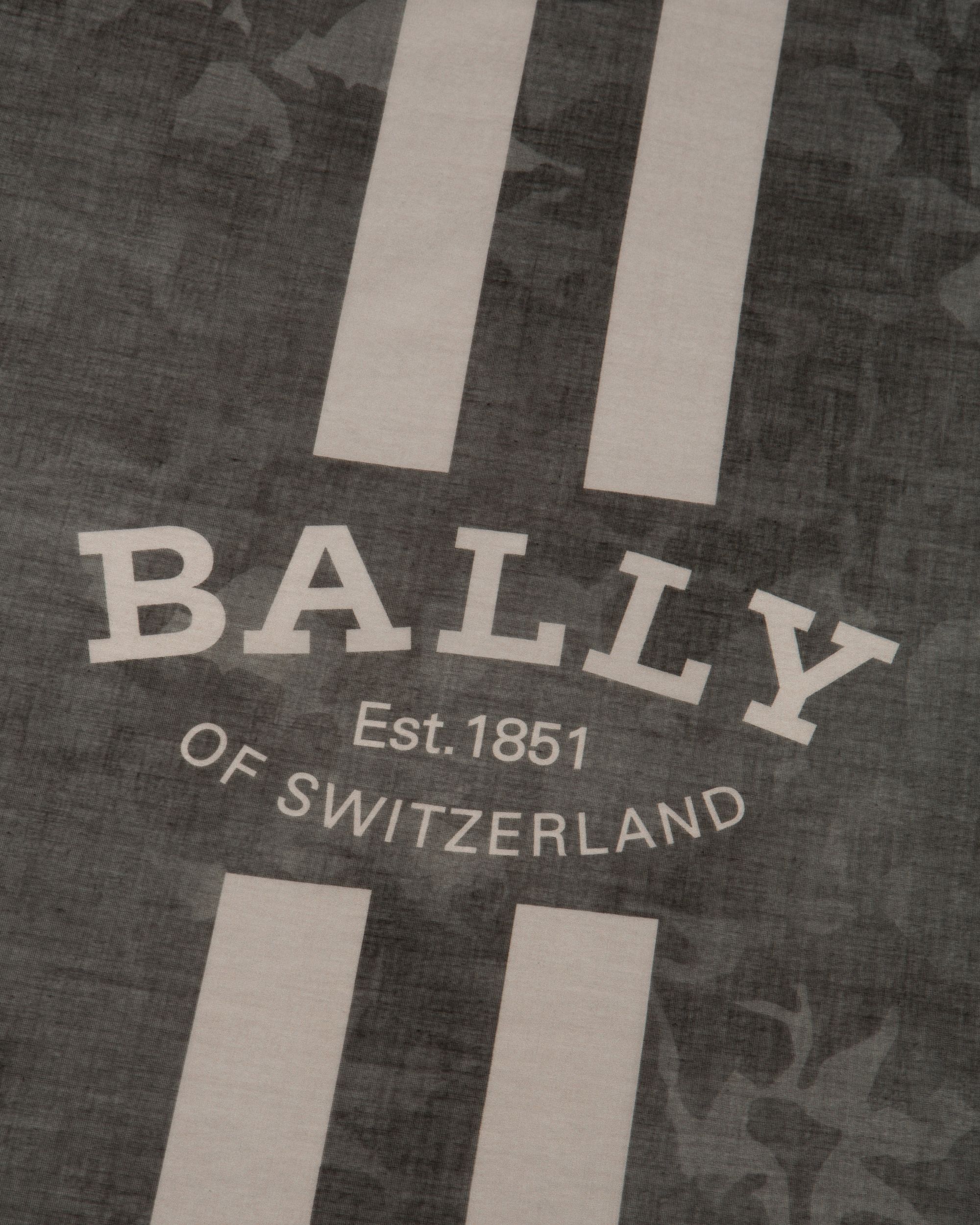 Schal Aus Schwarzer Baumwolle - Herren - Bally - 03
