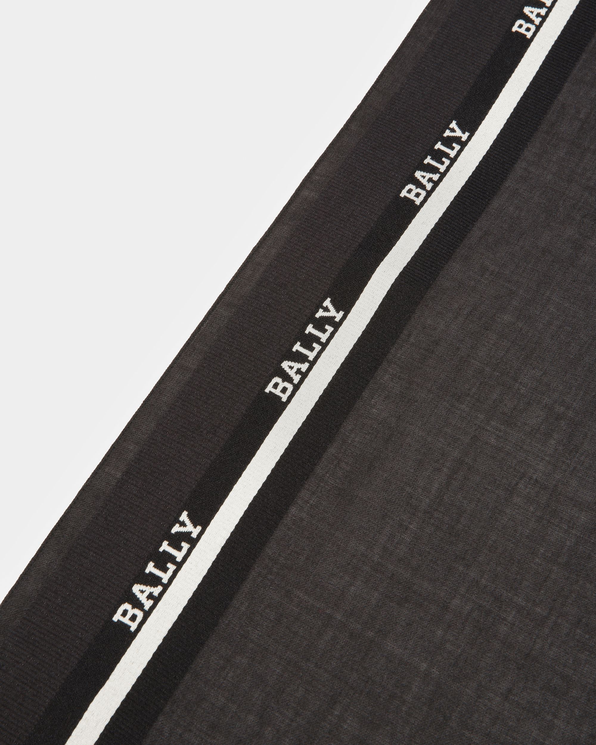 Schal Aus Jacquard In Schwarz - Herren - Bally - 02