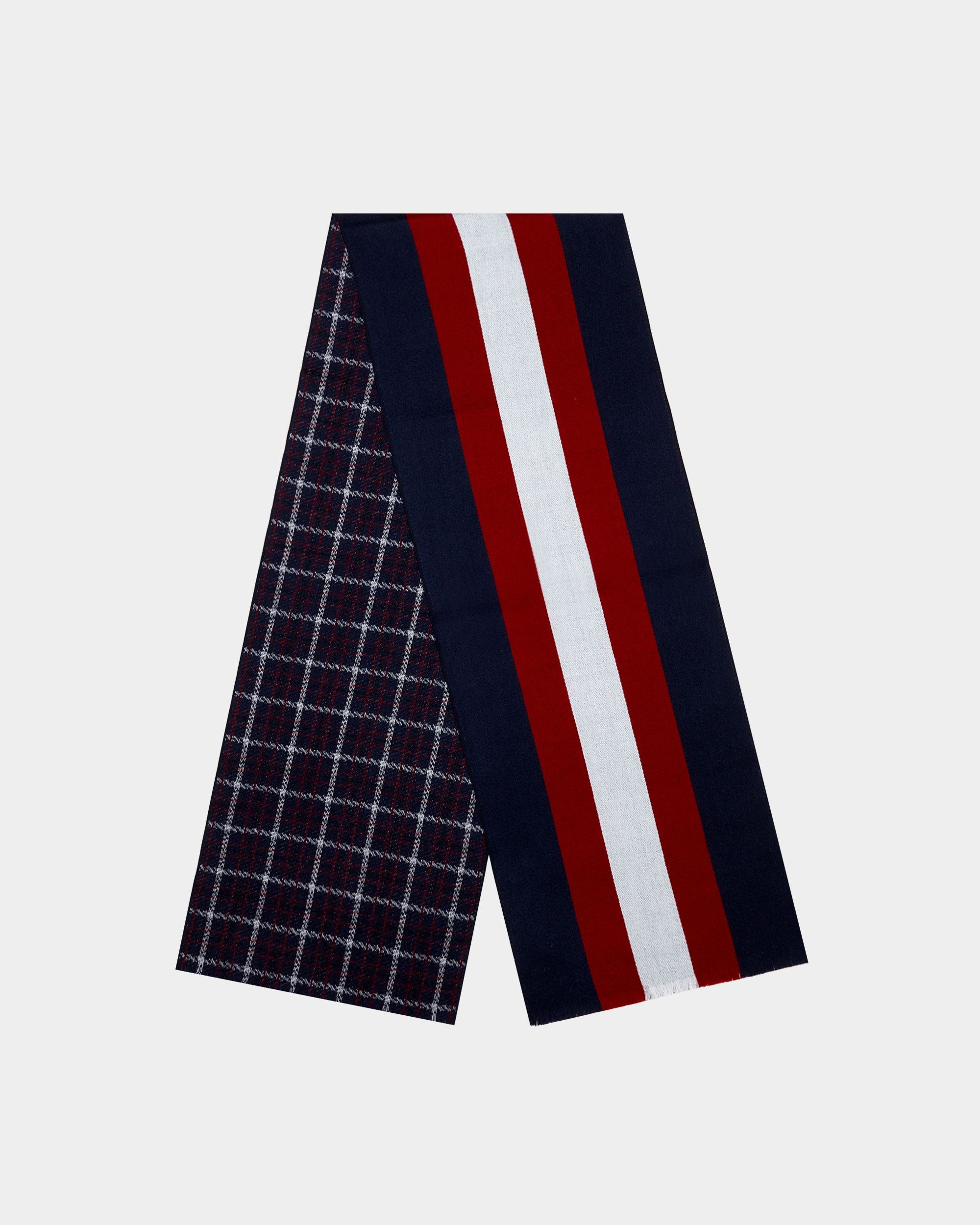 Jacquard-Schal Aus Wolle In Mitternachtsblau - Herren - Bally - 01