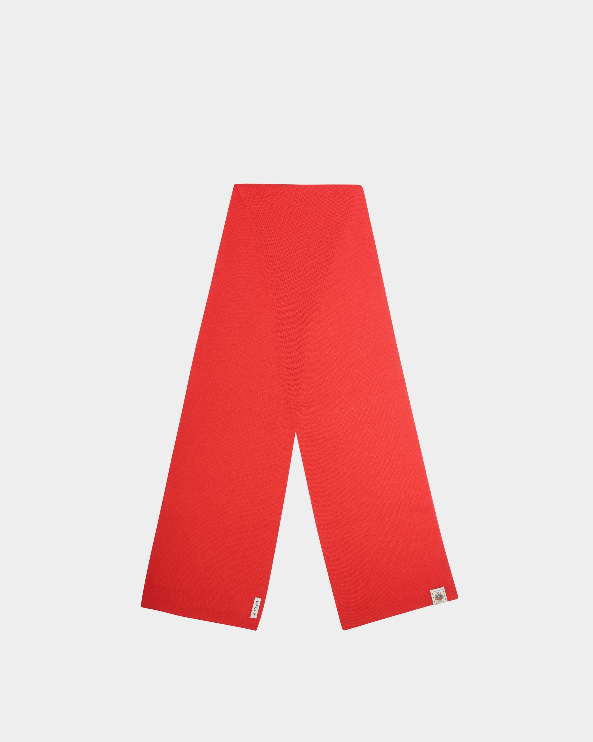Scarf Scarf In Red Wool - Herren - Bally - 01
