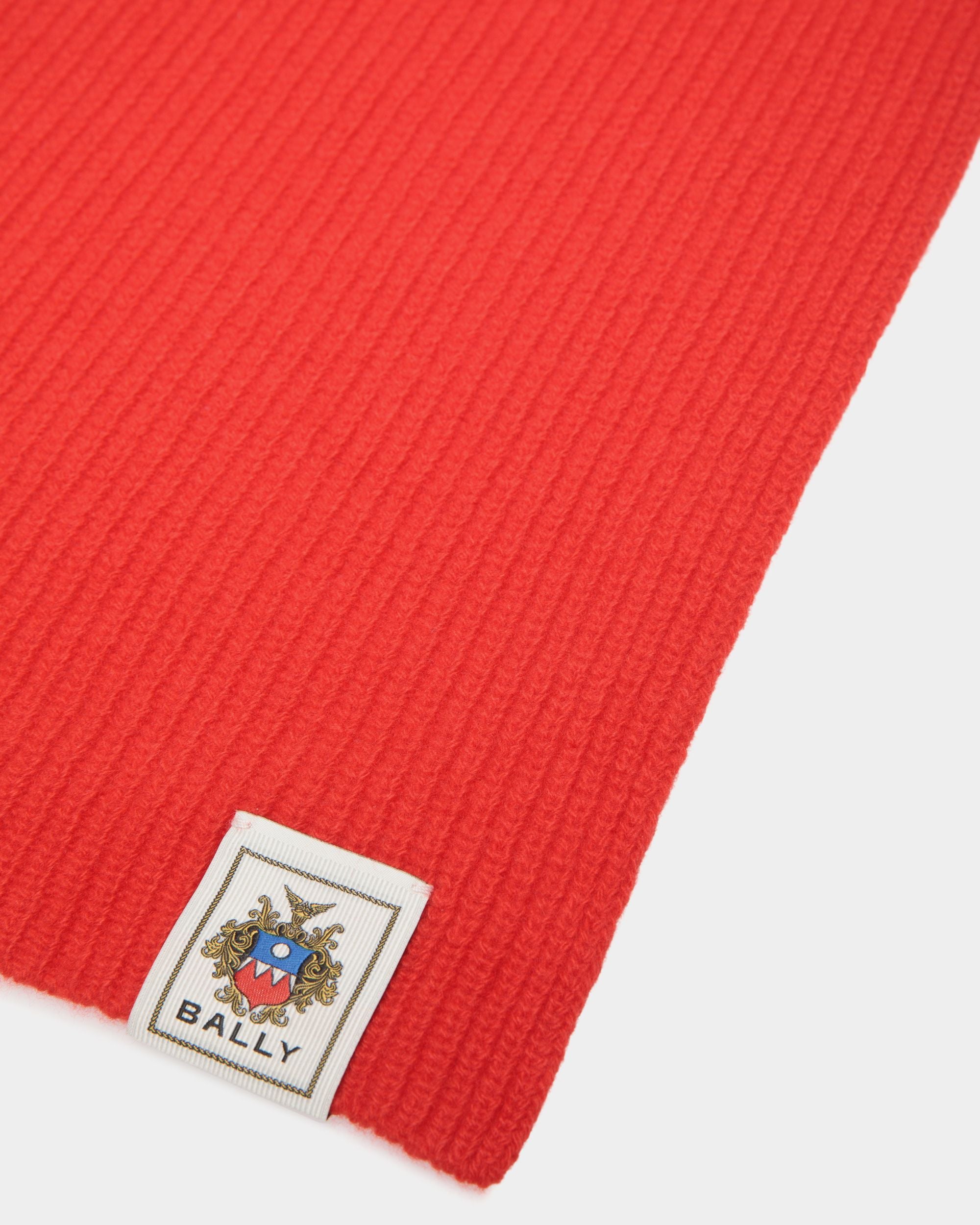 Scarf Scarf In Red Wool - Herren - Bally - 02