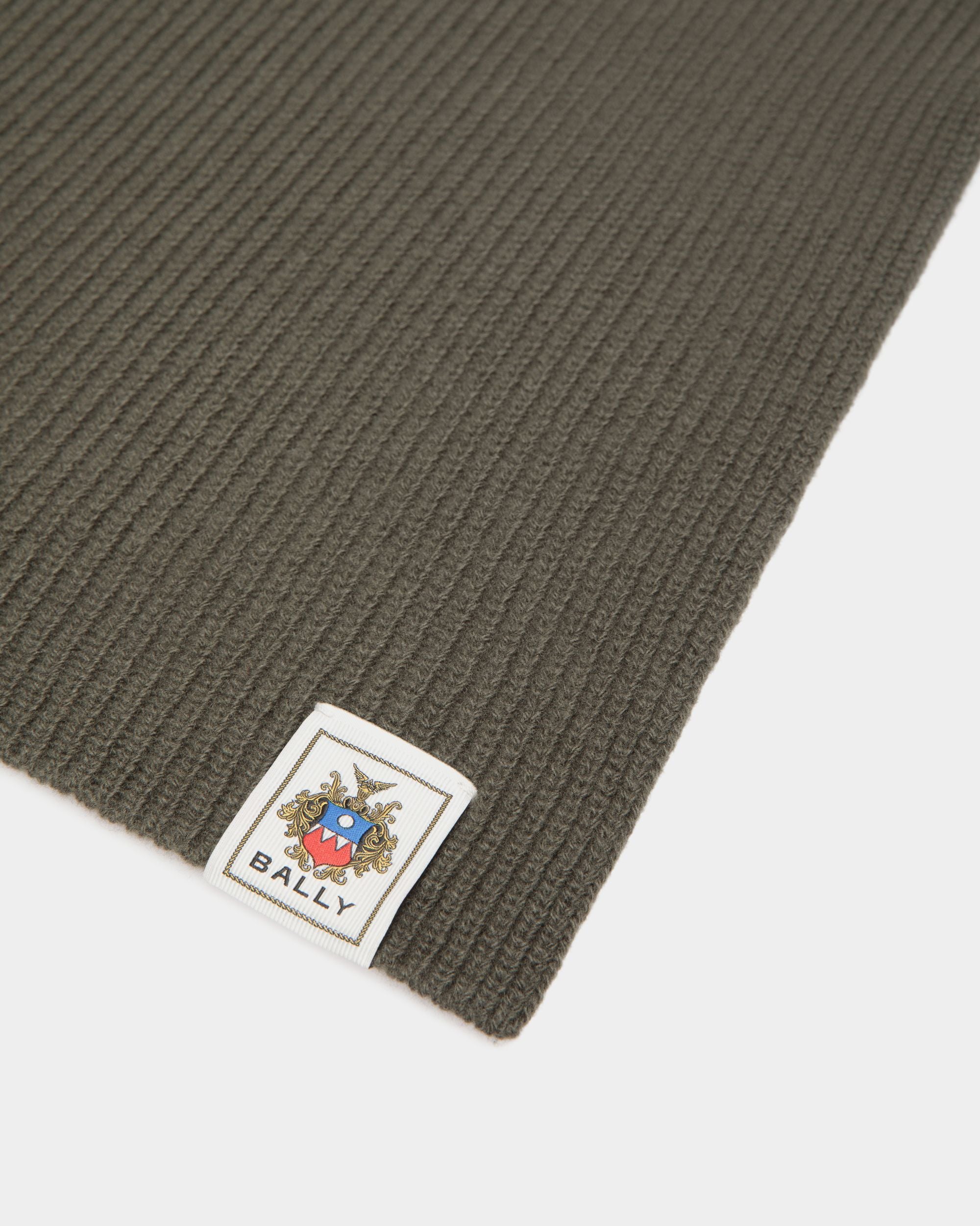 Scarf Scarf In Green Wool - Herren - Bally - 02