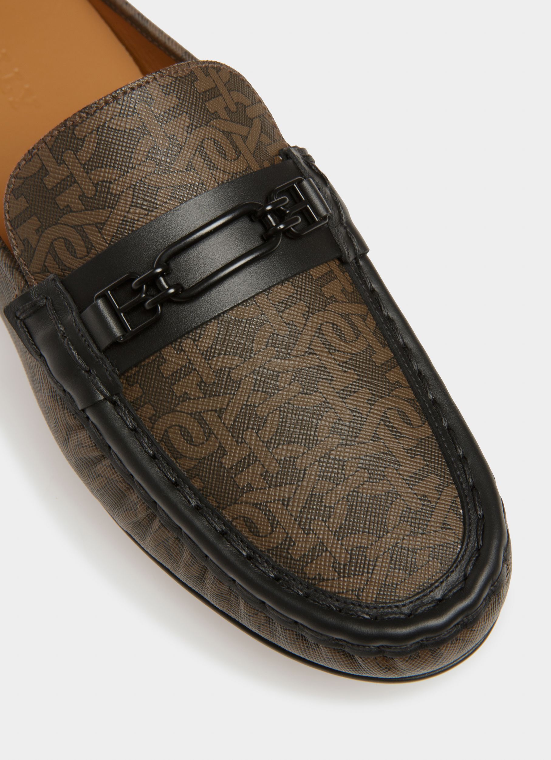 Villeneuve Driver-Schuh Mit Monogramm-Print In Braun - Herren - Bally - 05