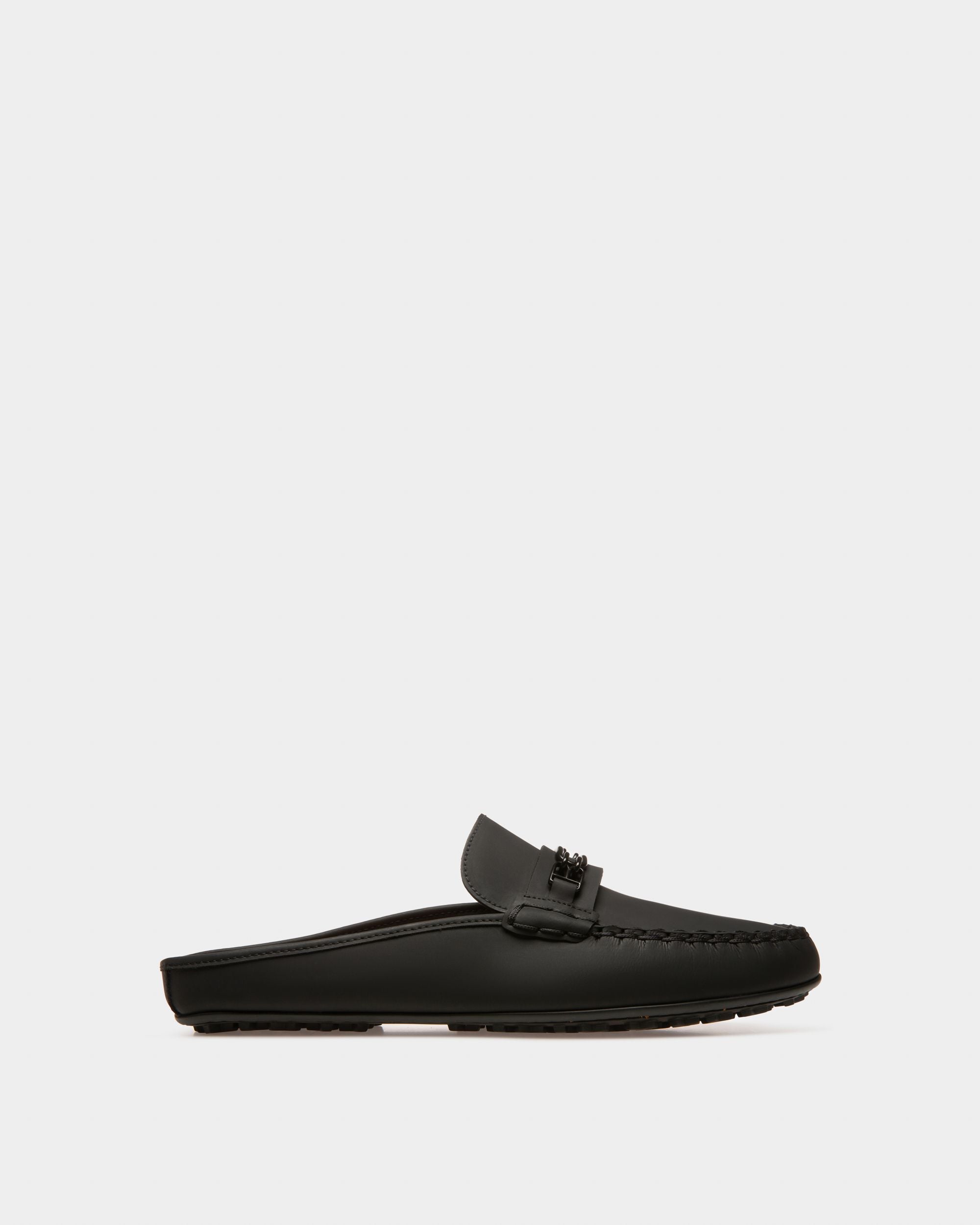 Villeneuve Driver-Schuh Aus Schwarzem, Gummibeschichtetem Leder - Herren - Bally - 01