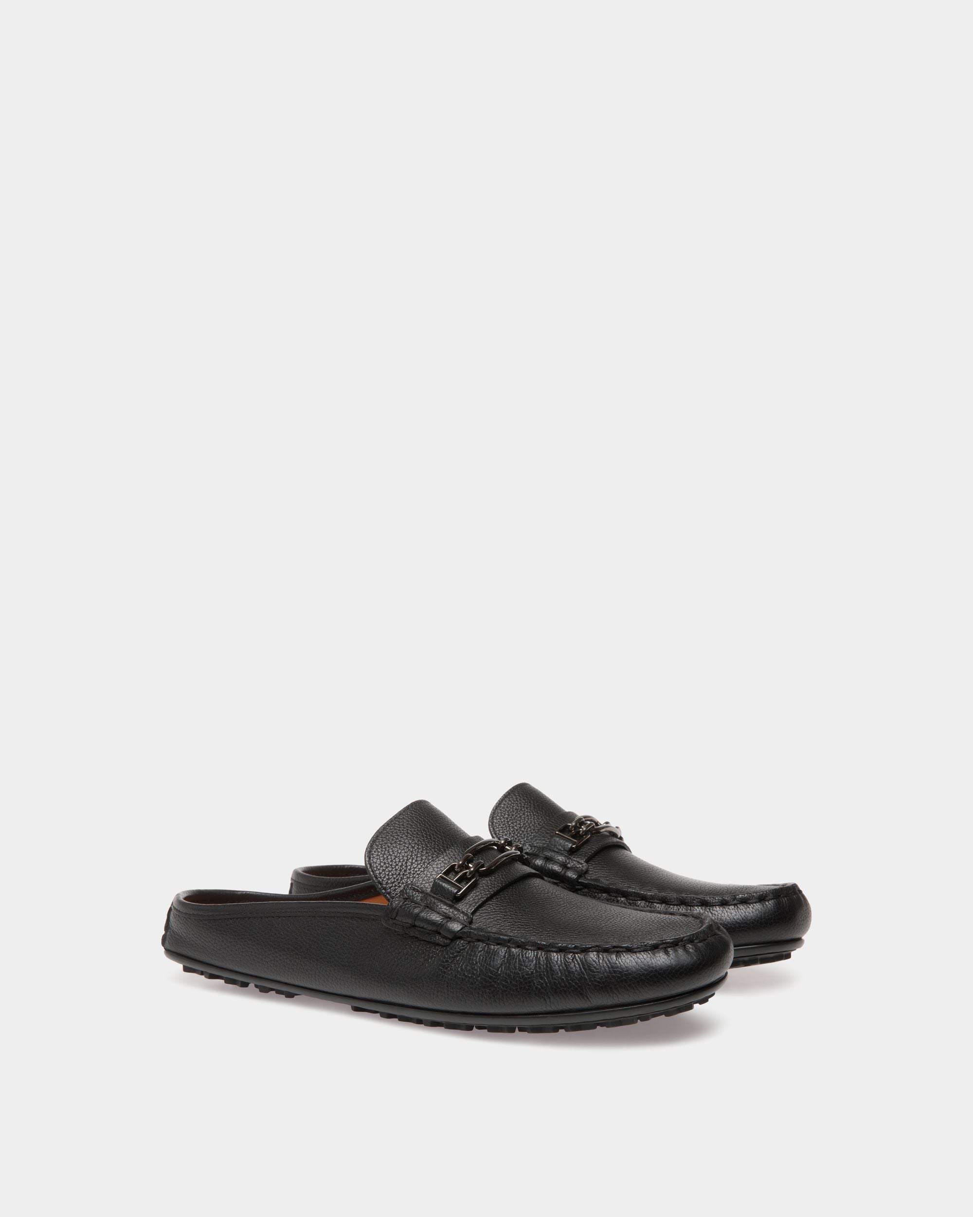 Villeneuve Drivers In Black Leather - Herren - Bally - 02