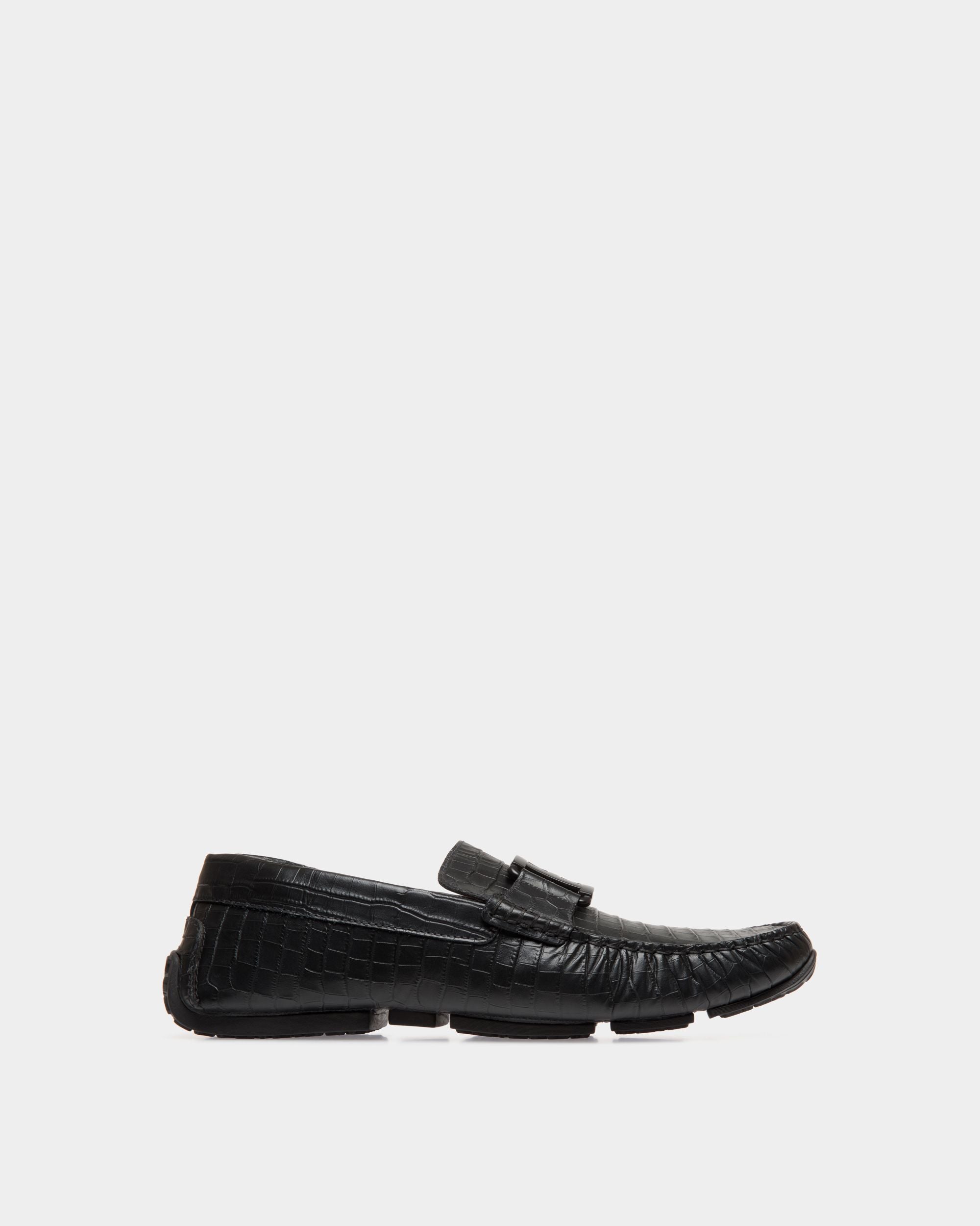 Pilot Drivers In Black Leather - Herren - Bally - 01