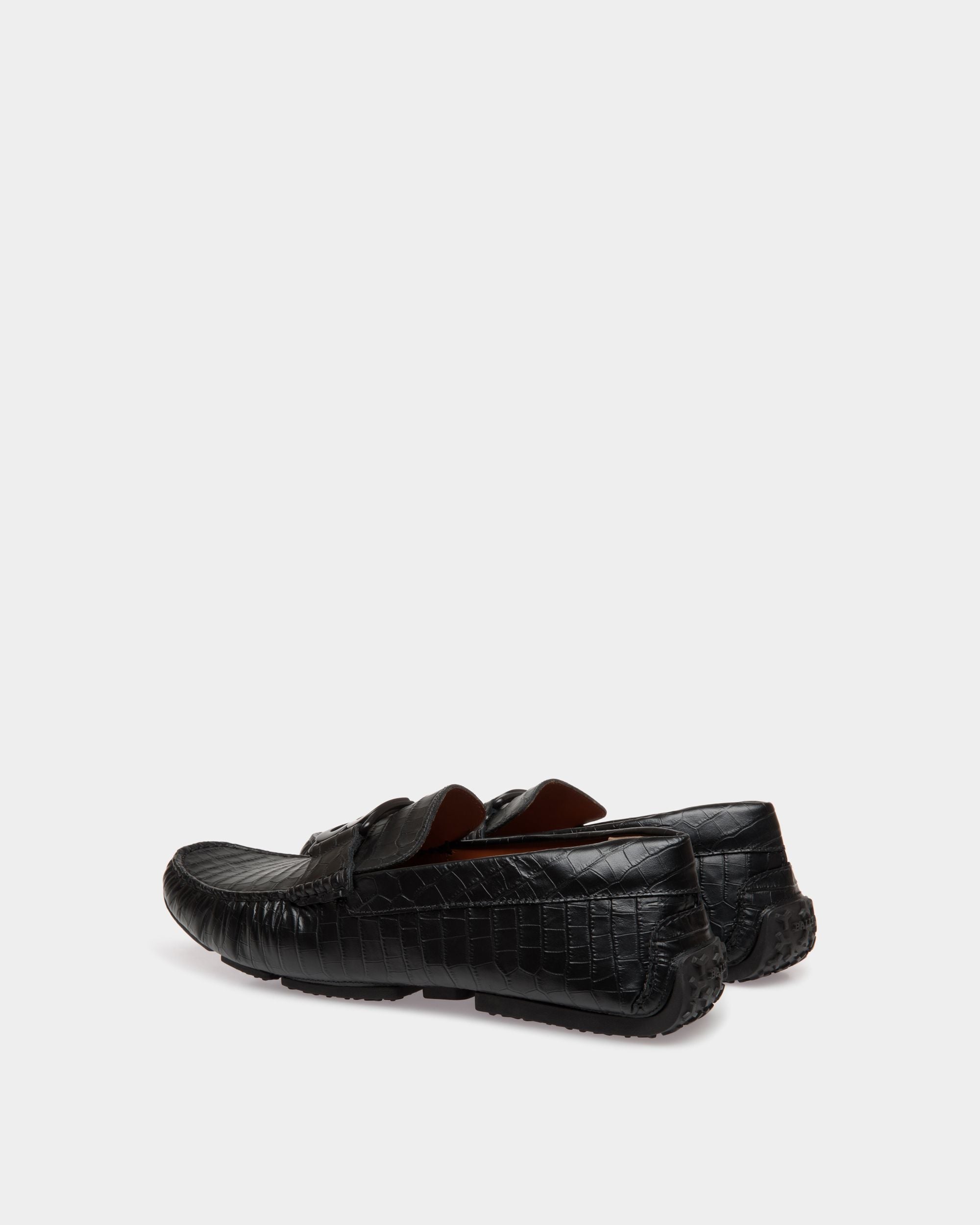 Pilot Drivers In Black Leather - Herren - Bally - 03