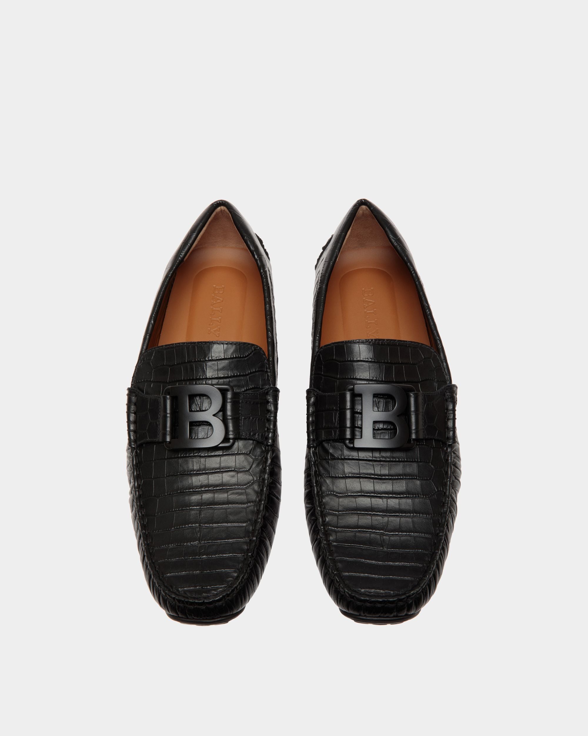 Pilot Drivers In Black Leather - Herren - Bally - 04