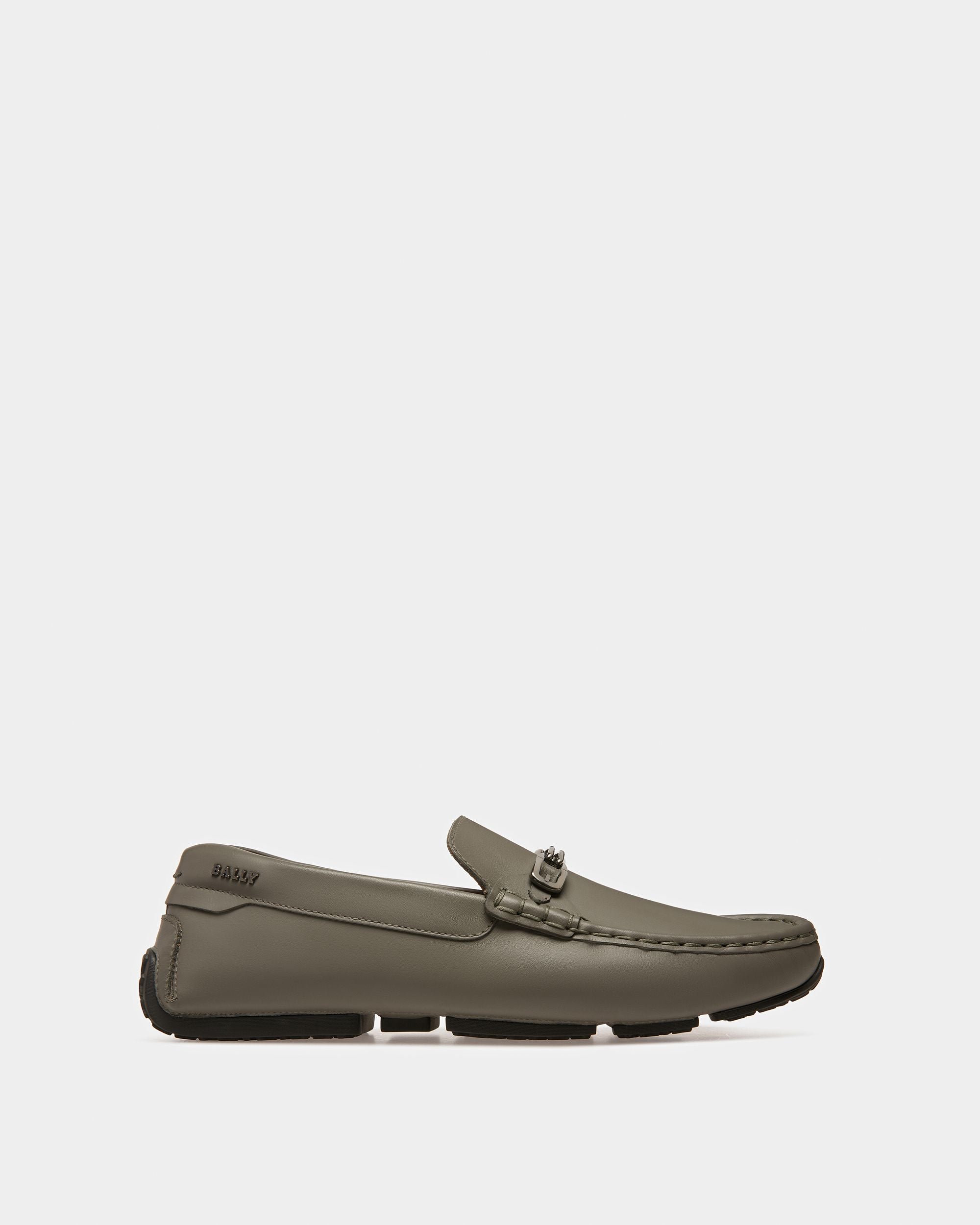 Pinter Mokassins Aus Leder In Dark Mineral - Herren - Bally - 01