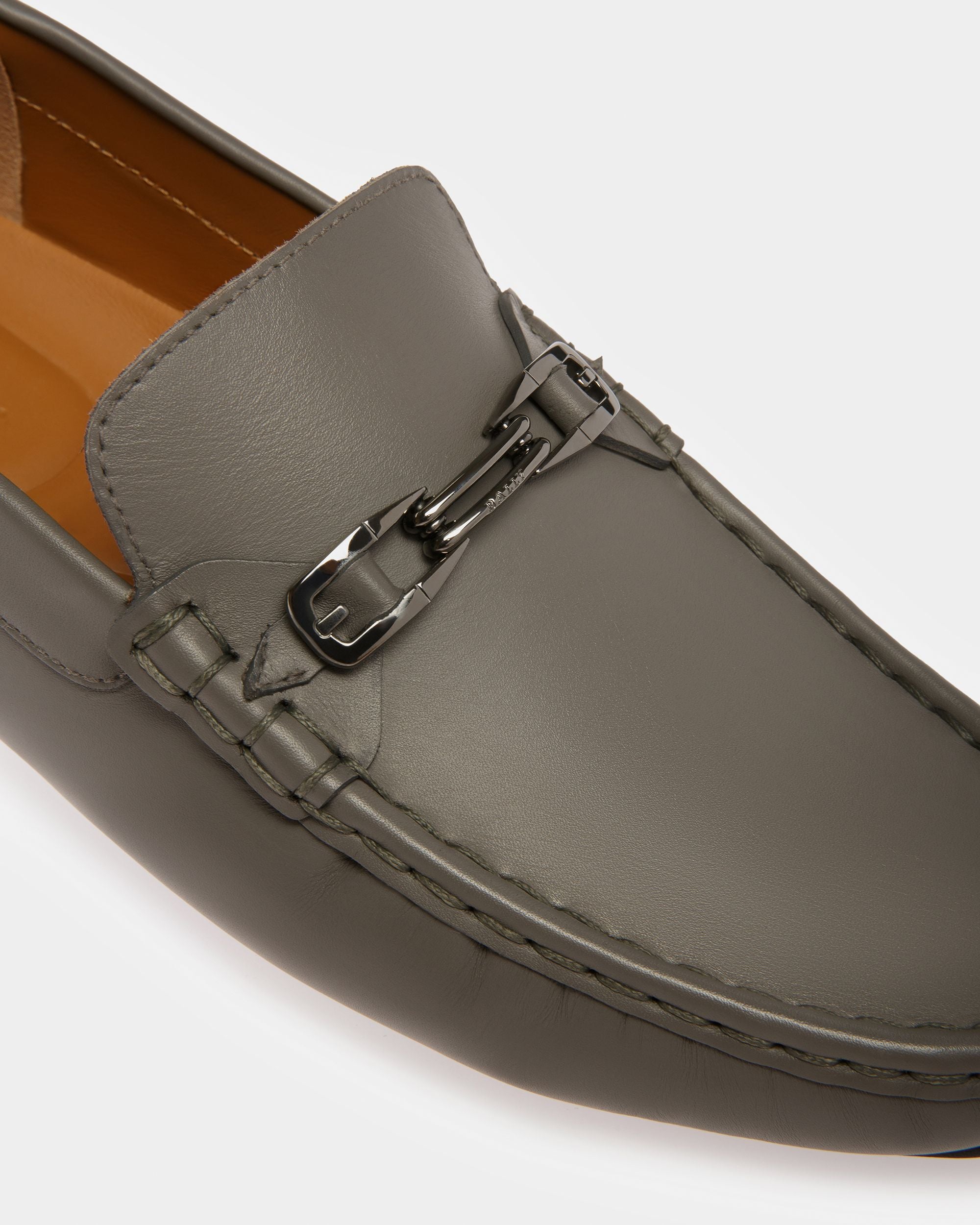 Pinter Mokassins Aus Leder In Dark Mineral - Herren - Bally - 06