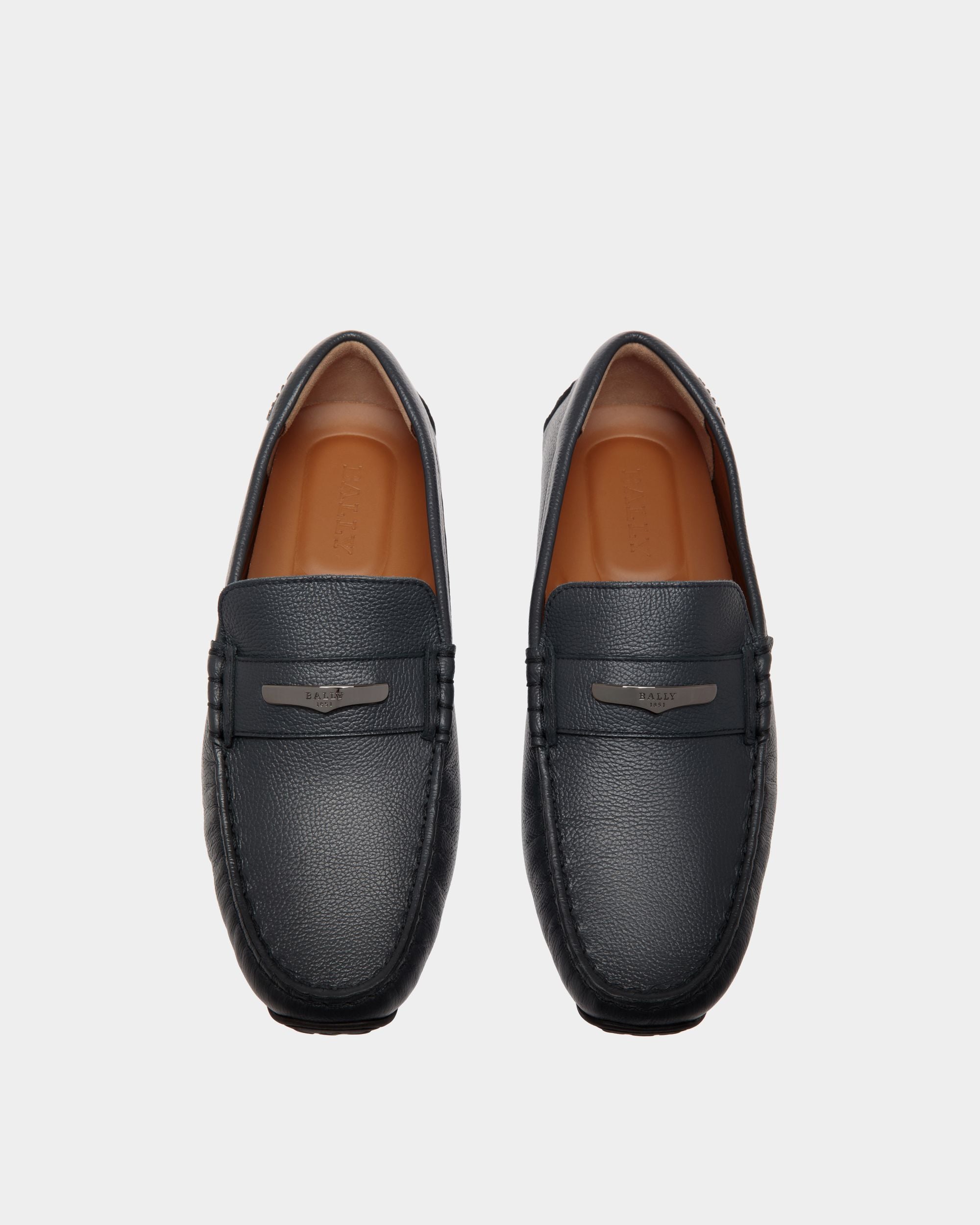 Pilot Drivers In Blue Leather - Herren - Bally - 04