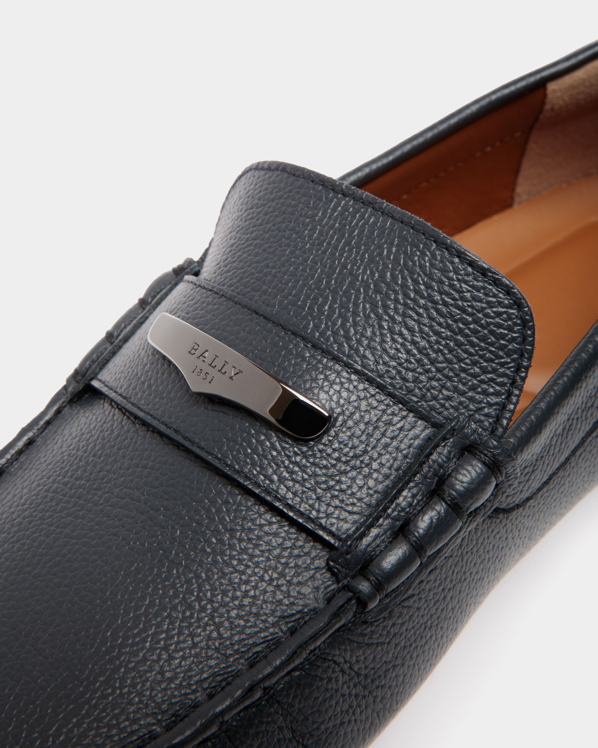 Pilot Drivers In Blue Leather - Herren - Bally - 05